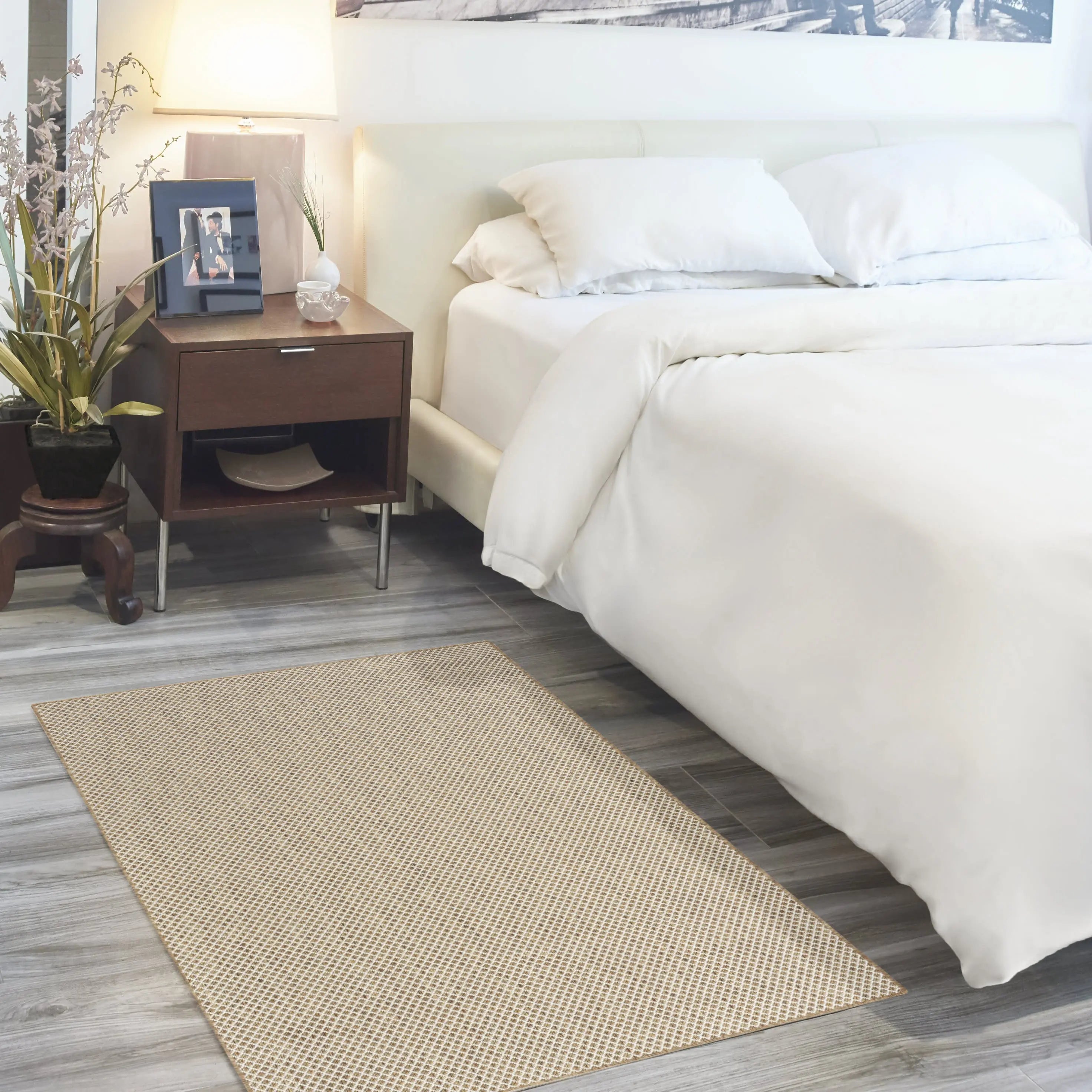 2' X 3' Natural And Ivory Geometric Indoor Outdoor Area Rug Homeroots Outdoor