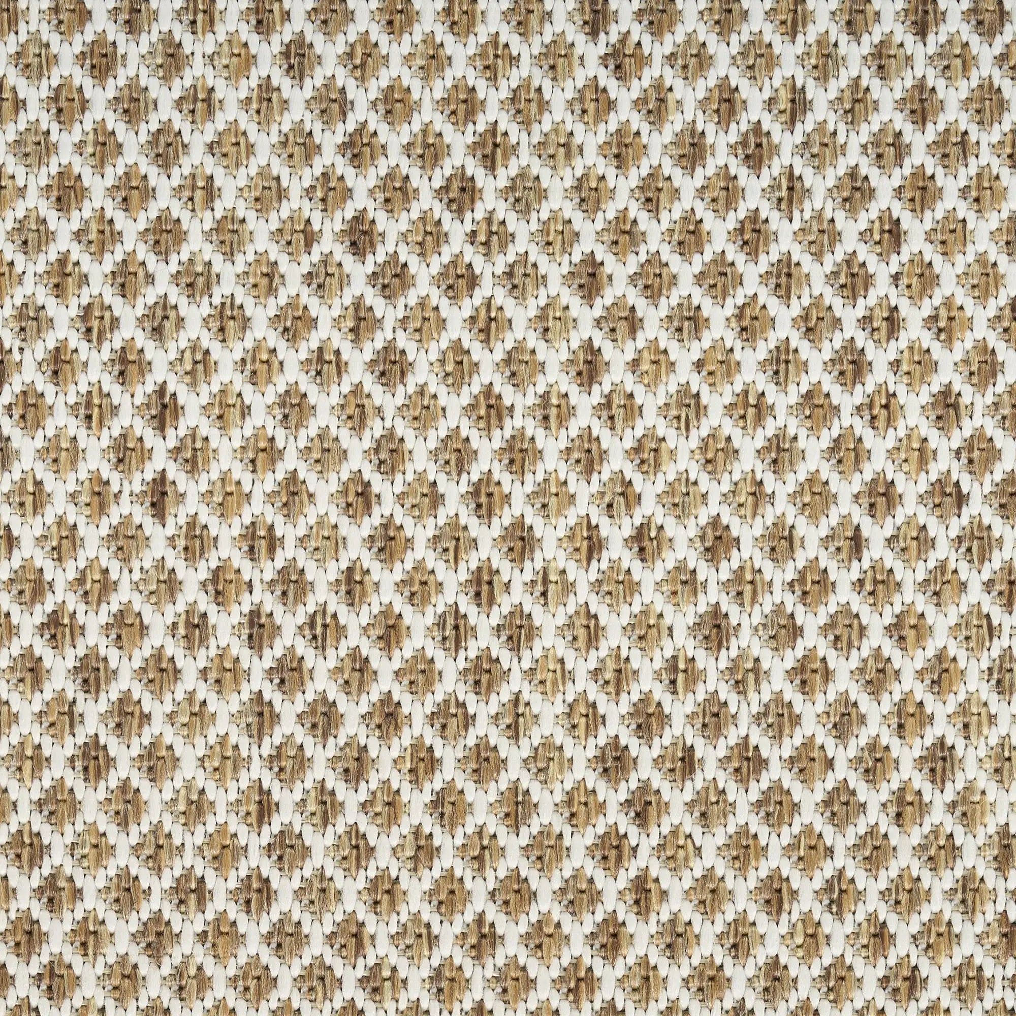 2' X 3' Natural And Ivory Geometric Indoor Outdoor Area Rug Homeroots Outdoor