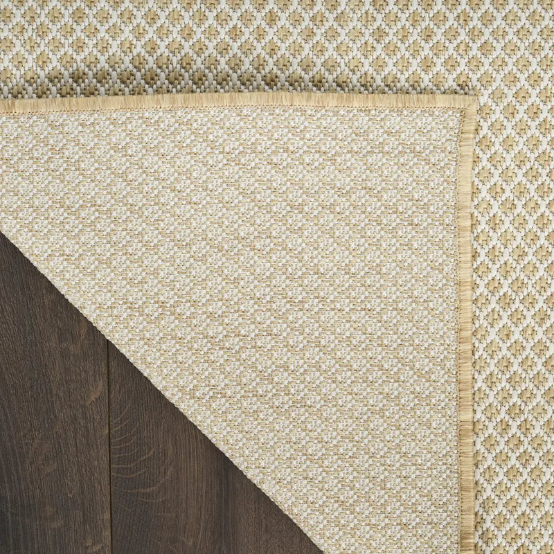 2' X 3' Natural And Tan Geometric Indoor Outdoor Area Rug Homeroots Outdoor