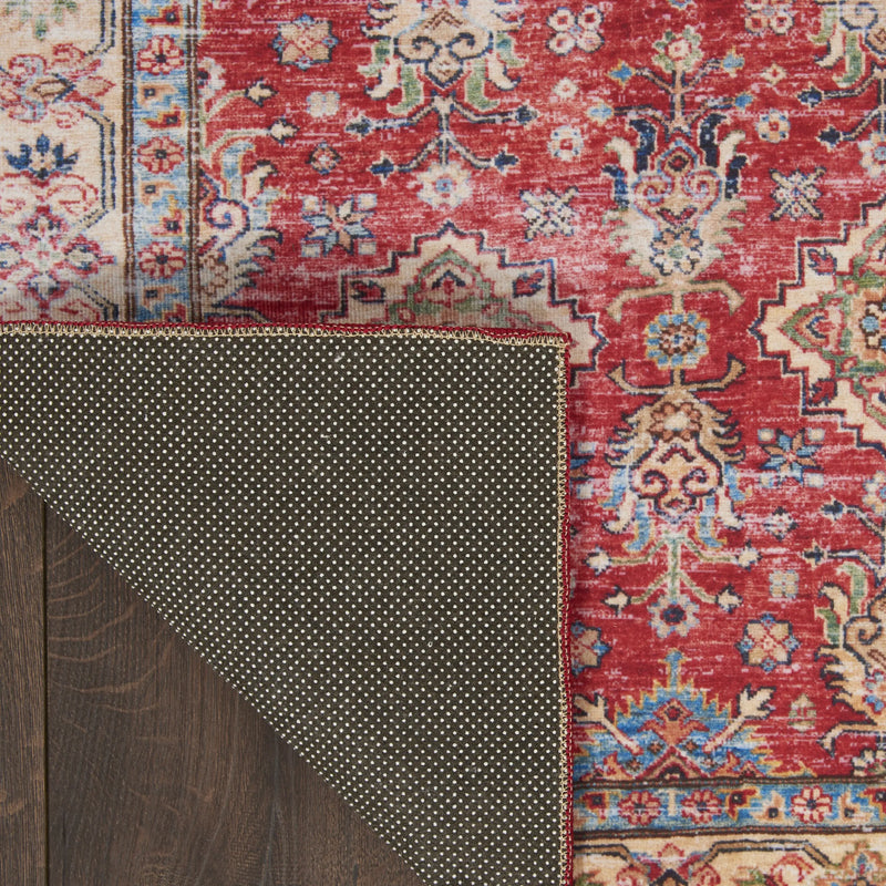 2' X 3' Red Oriental Distressed Area Rug GreatEagleInc