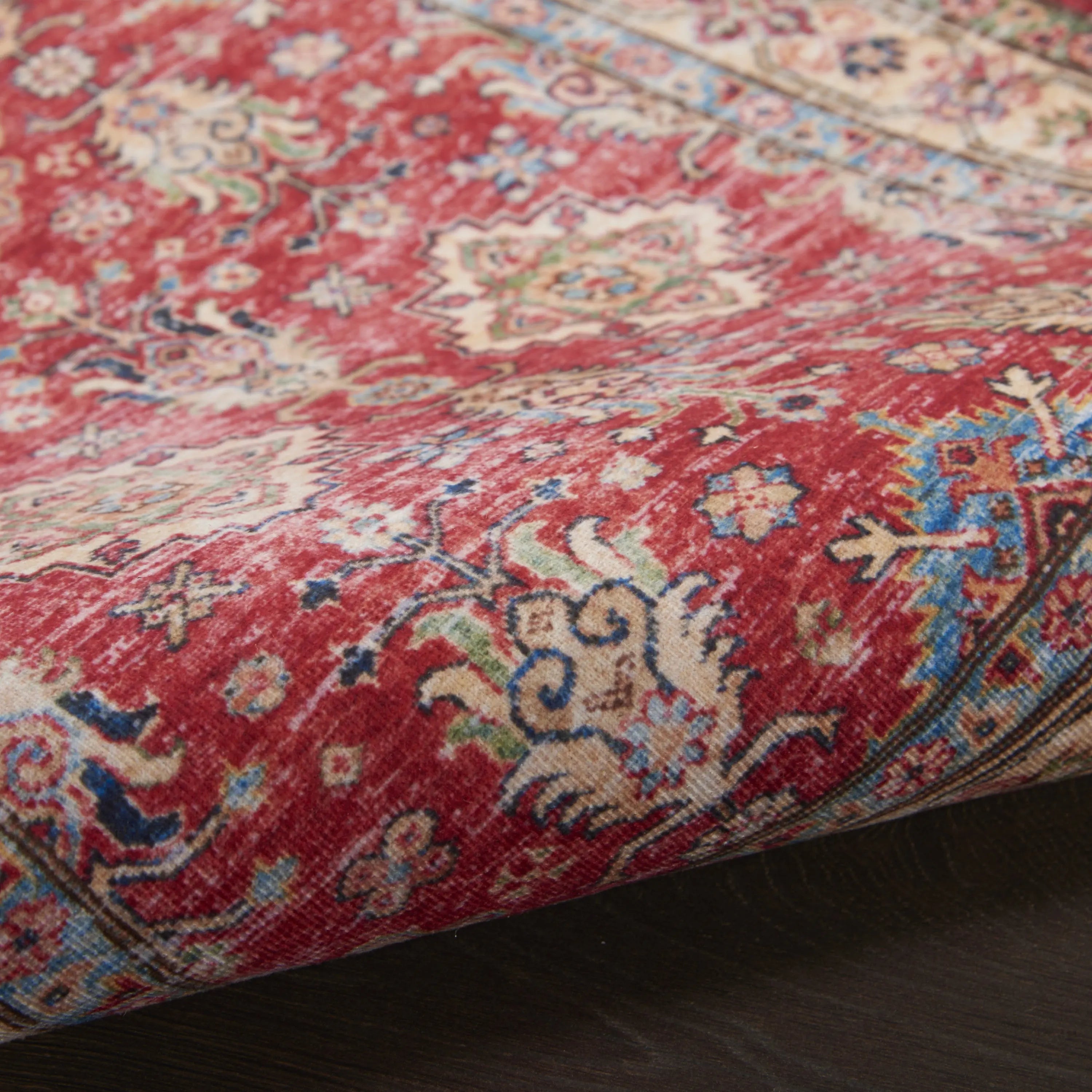 2' X 3' Red Oriental Distressed Area Rug GreatEagleInc