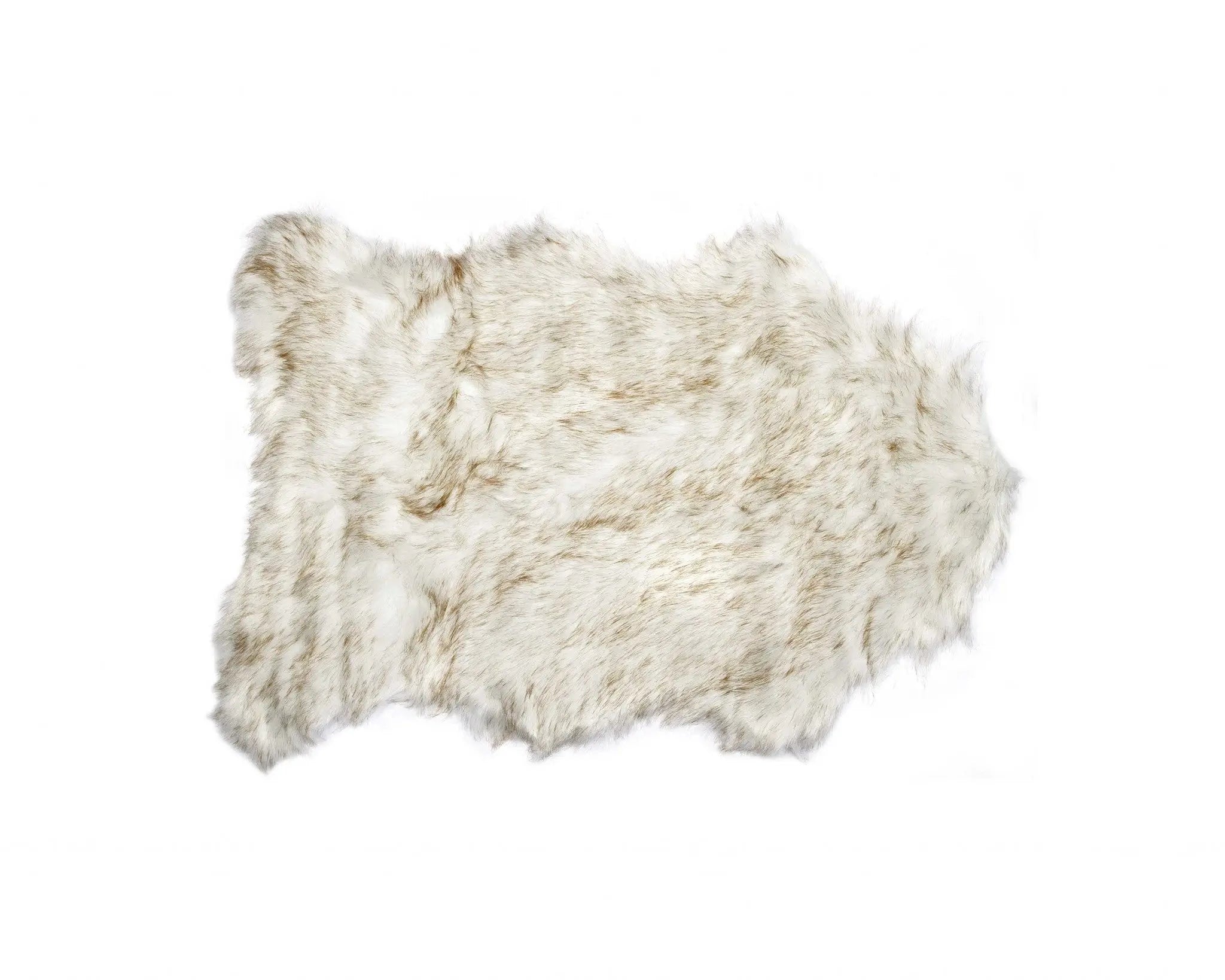 2' X 3' Tan Faux Sheepskin Ombre Area Rug Homeroots Home Decor