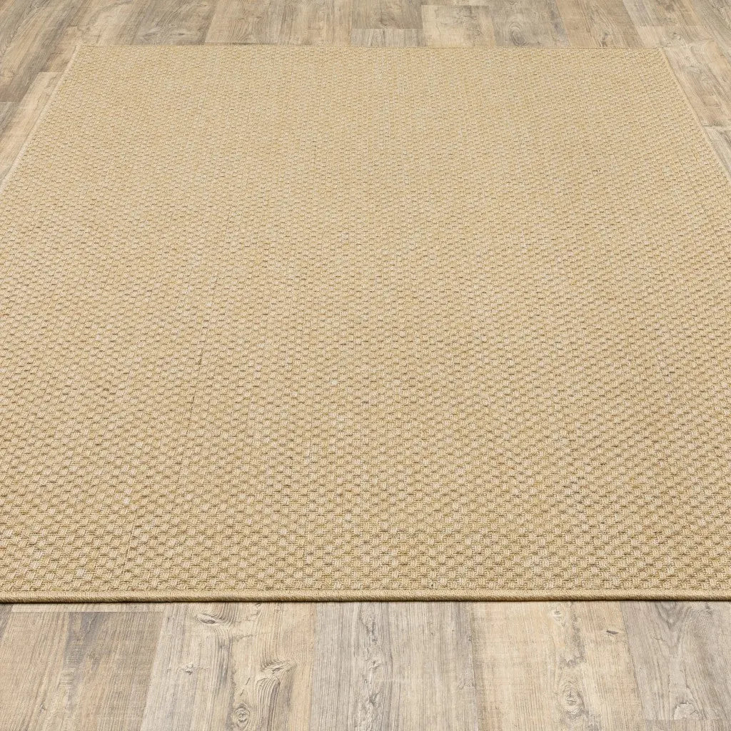 2' X 4' Beige Indoor Outdoor Area Rug Homeroots Outdoor