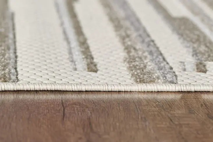 2' X 4' Gray Abstract Stain Resistant Indoor Outdoor Area Rug Homeroots Outdoor