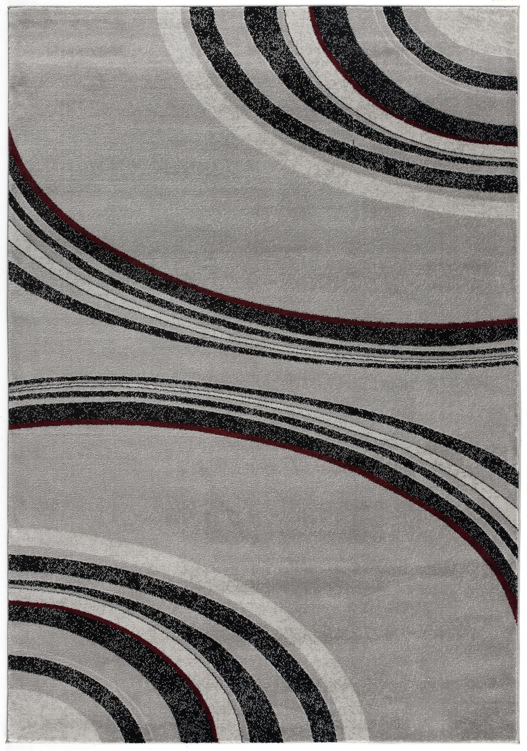 2' X 4' Gray And Black Abstract Area Rug Homeroots Home Decor