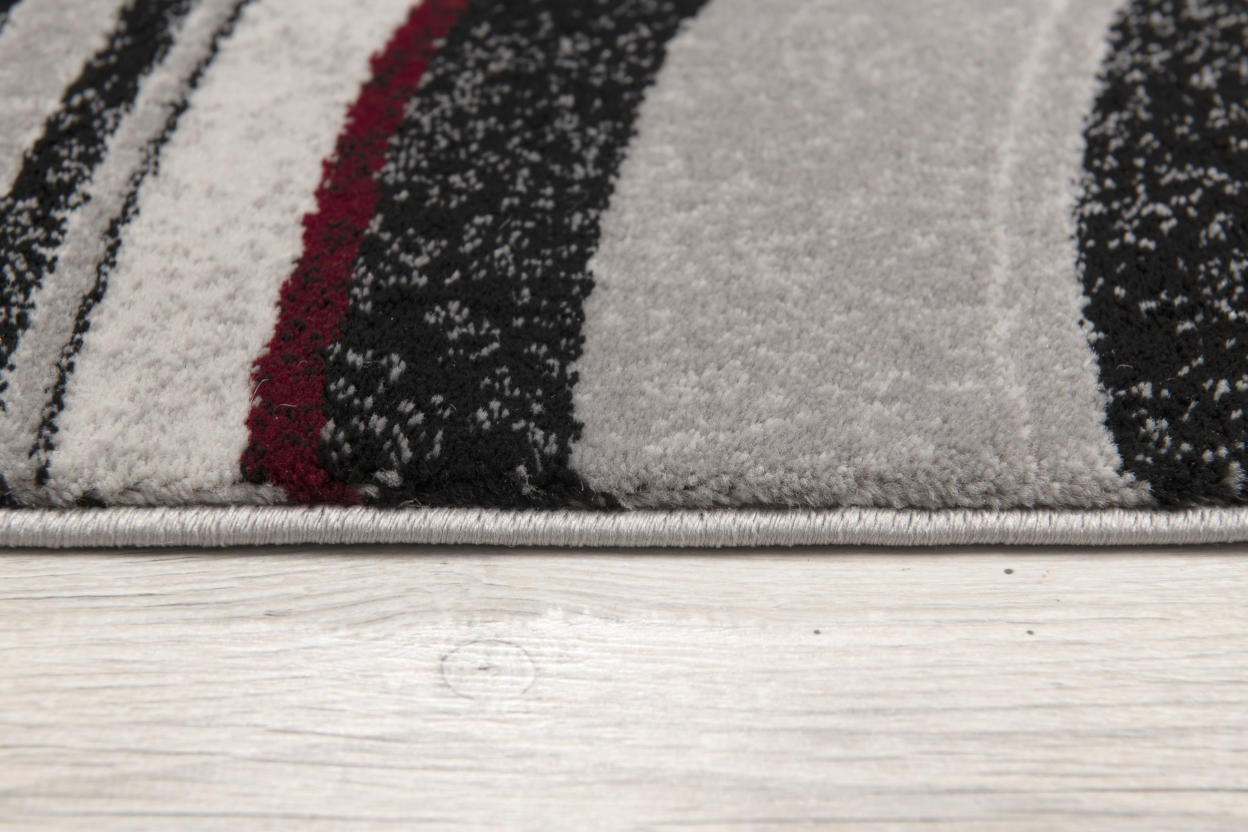2' X 4' Gray And Black Abstract Area Rug Homeroots Home Decor
