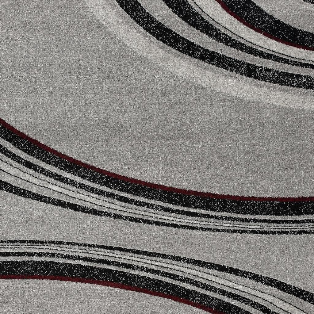 2' X 4' Gray And Black Abstract Area Rug Homeroots Home Decor