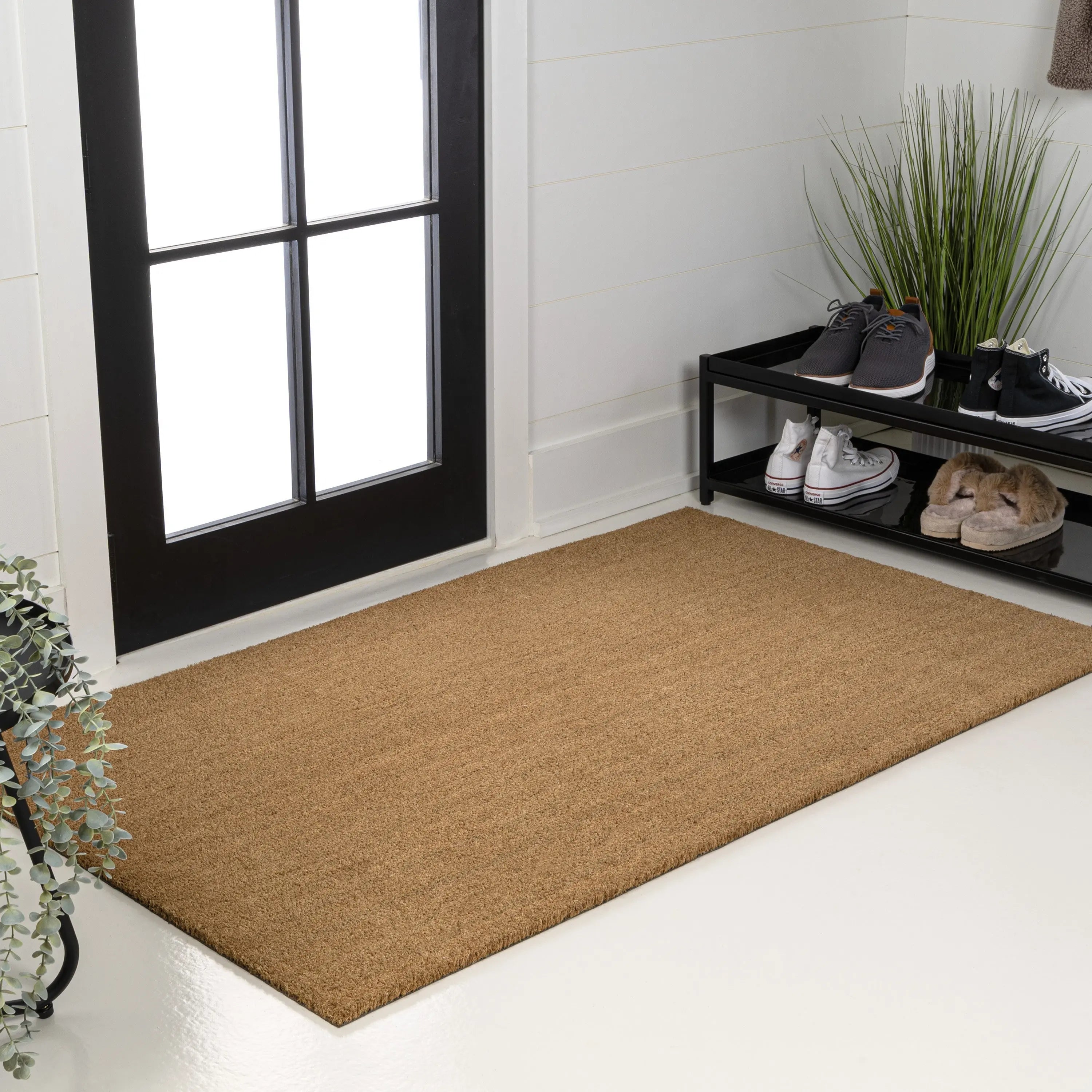 2' X 4' Light Brown Indoor Outdoor Area Rug Homeroots Outdoor