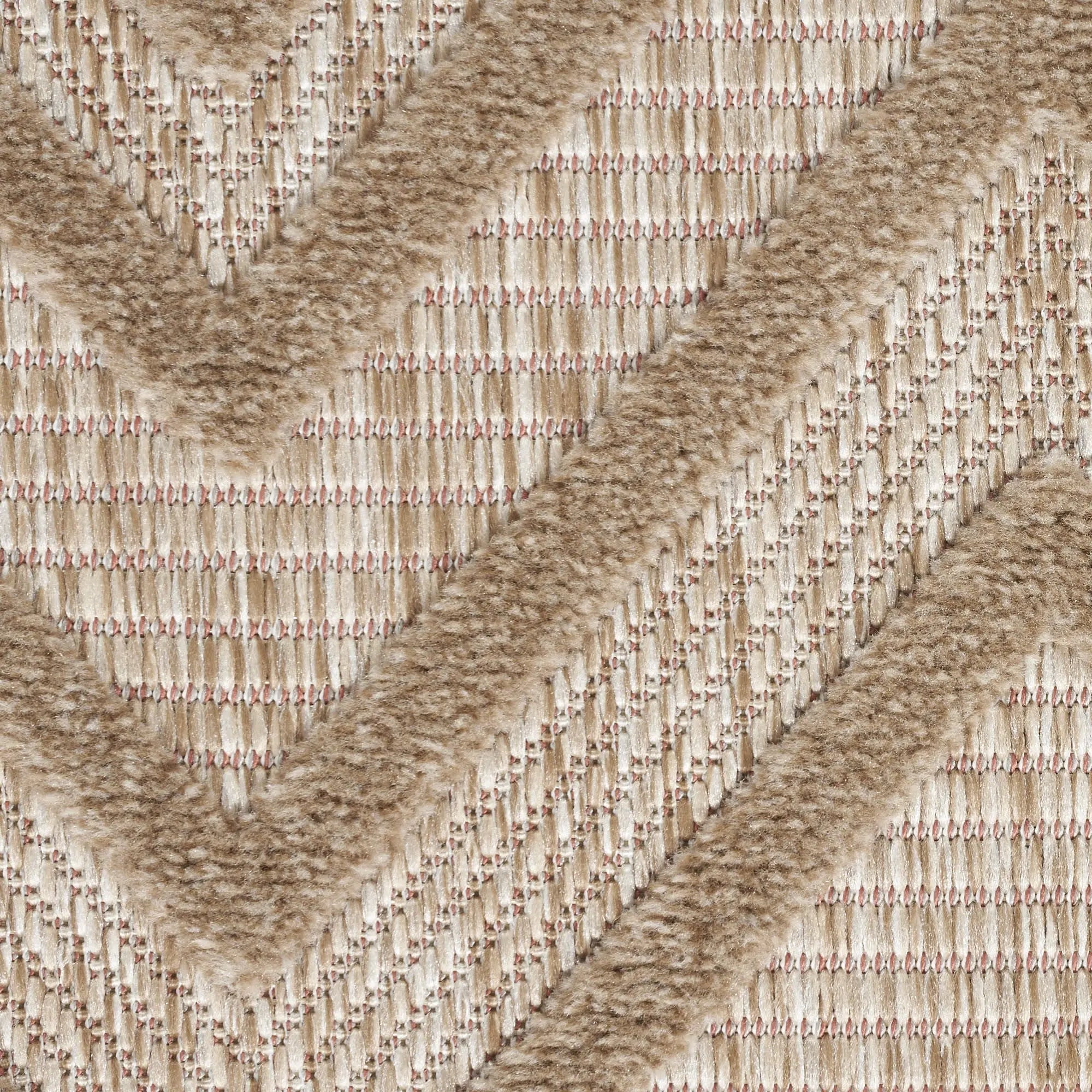 2' X 4' Natural And Beige Geometric Indoor Outdoor Area Rug Homeroots Outdoor
