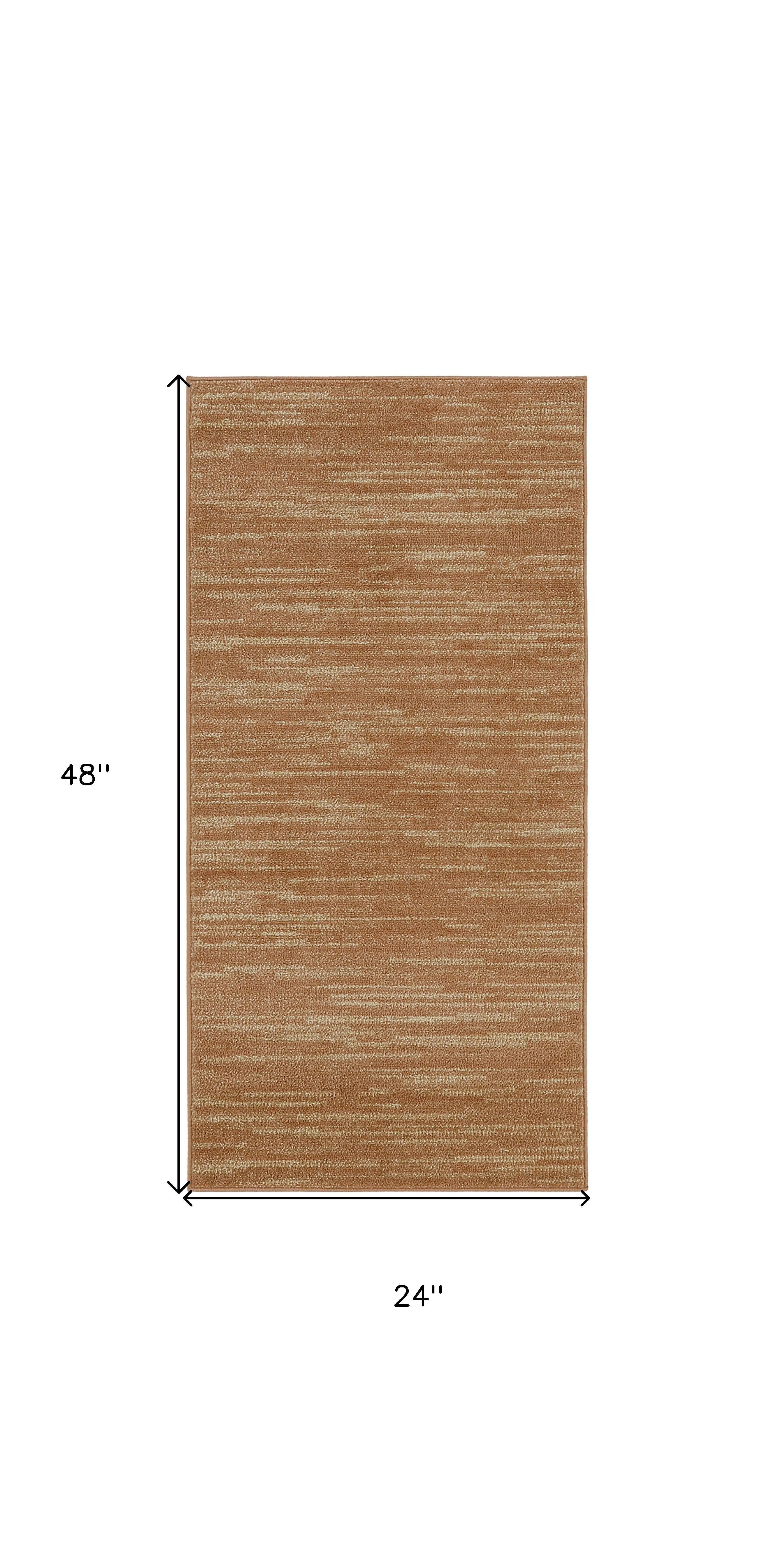 2' X 4' Rust And Beige Abstract Indoor Outdoor Area Rug Homeroots Outdoor