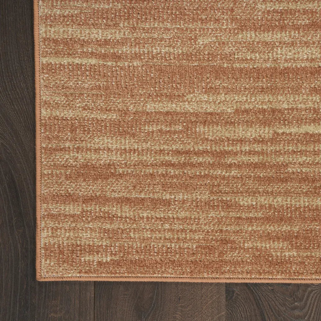 2' X 4' Rust And Beige Abstract Indoor Outdoor Area Rug Homeroots Outdoor