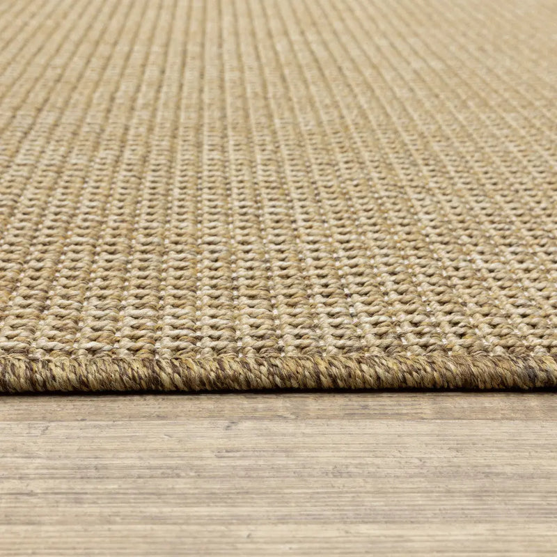 2' X 8' Beige Stain Resistant Indoor Outdoor Area Rug Homeroots Outdoor