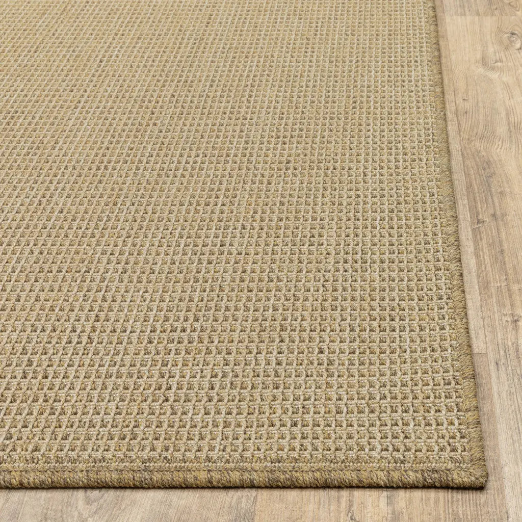 2' X 8' Beige Stain Resistant Indoor Outdoor Area Rug Homeroots Outdoor