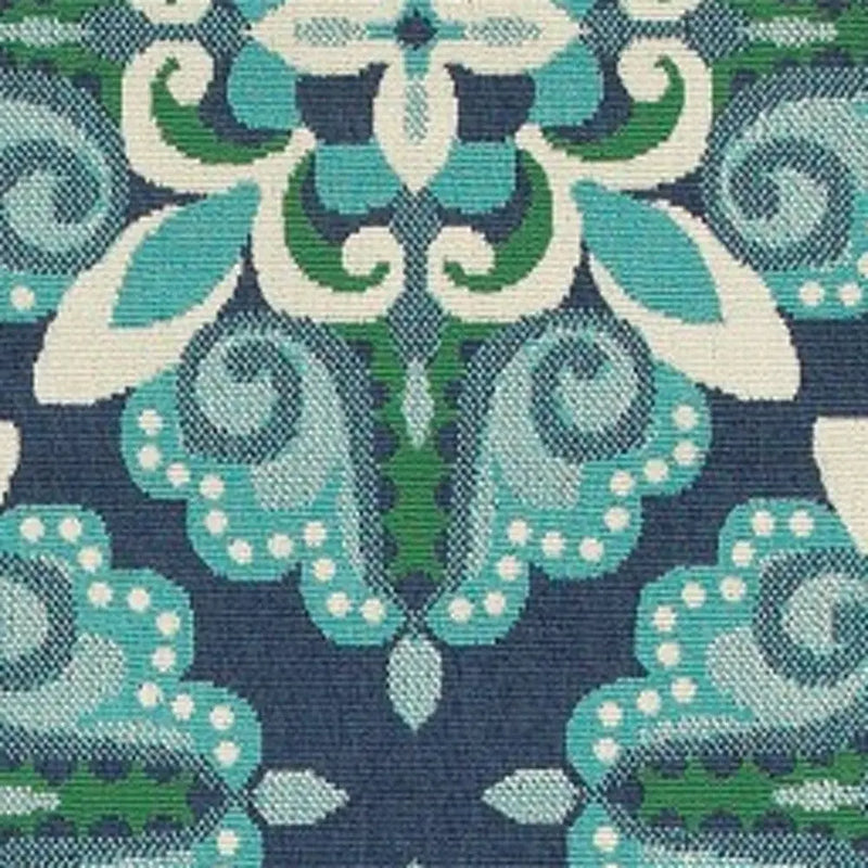 2' X 8' Blue and Green Indoor Outdoor Area Rug Homeroots Outdoor