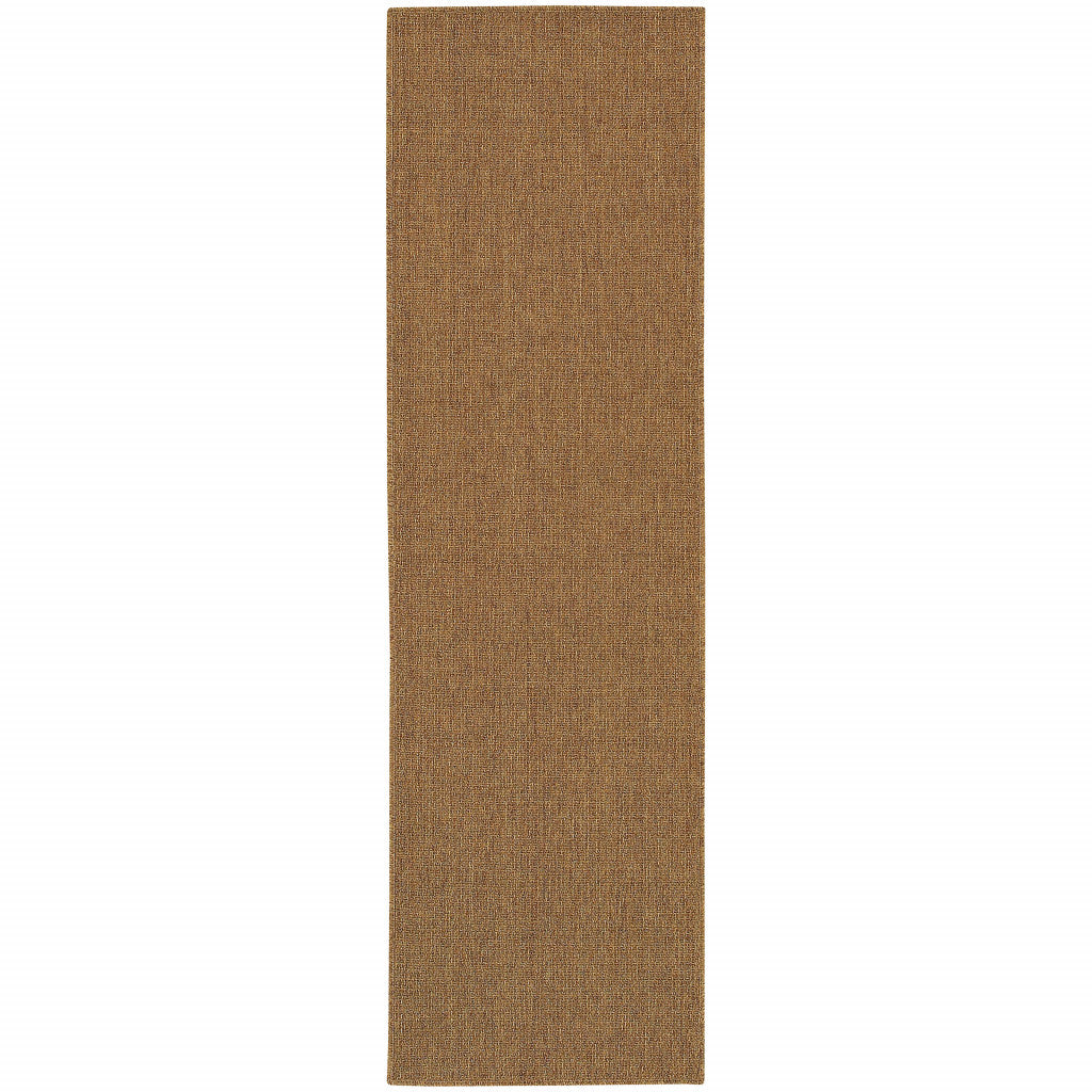 2' X 8' Tan Stain Resistant Indoor Outdoor Area Rug Homeroots Outdoor