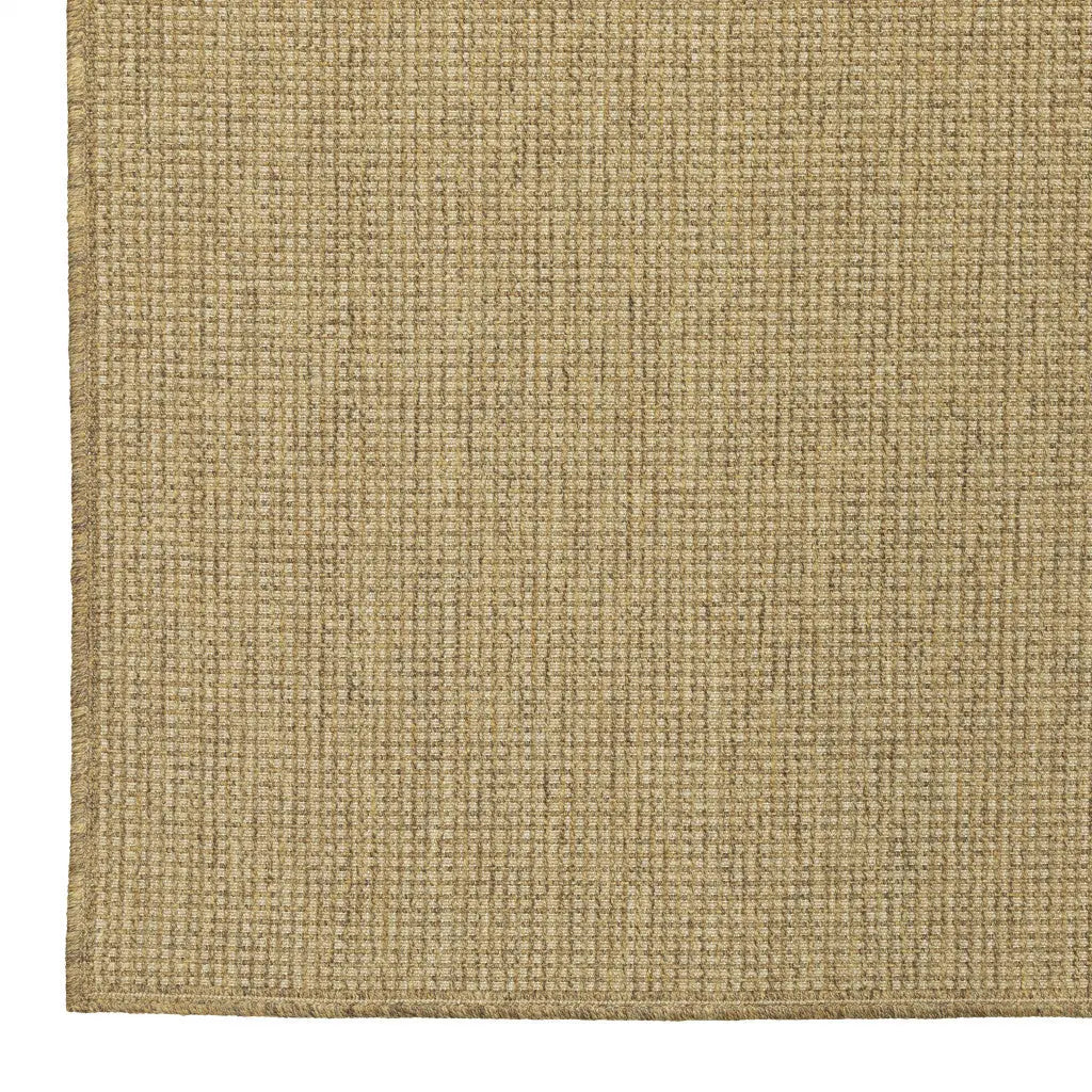 2' X 8' Tan Stain Resistant Indoor Outdoor Area Rug Homeroots Outdoor