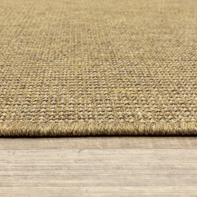 2' X 8' Tan Stain Resistant Indoor Outdoor Area Rug Homeroots Outdoor