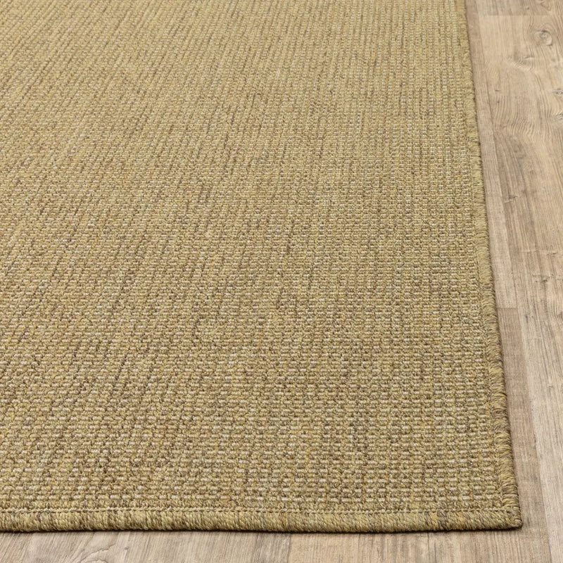 2' X 8' Tan Stain Resistant Indoor Outdoor Area Rug Homeroots Outdoor