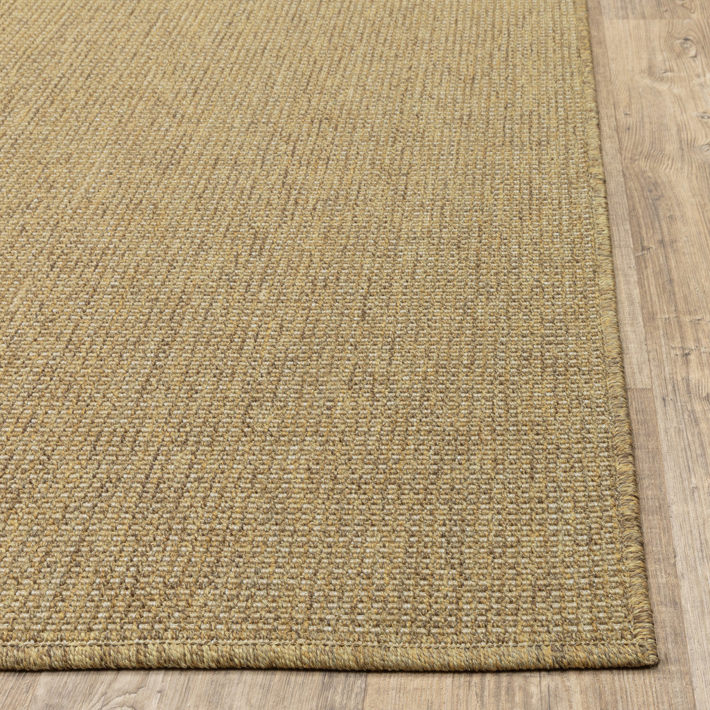 2' X 8' Tan Stain Resistant Indoor Outdoor Area Rug Homeroots Outdoor
