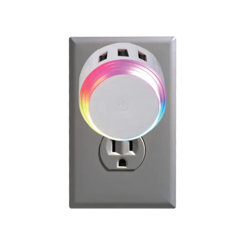 3 USB Port RGB AC Charger CIAO Tech