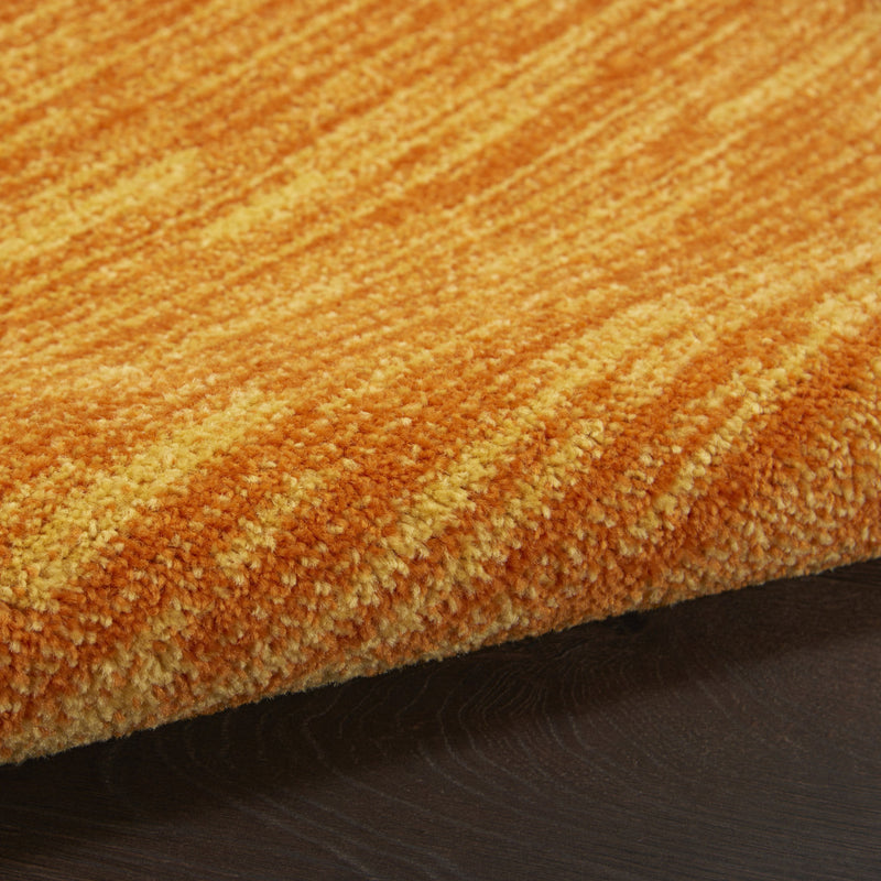 5' X 5' Orange Square Indoor Outdoor Area Rug - GreatEagleInc