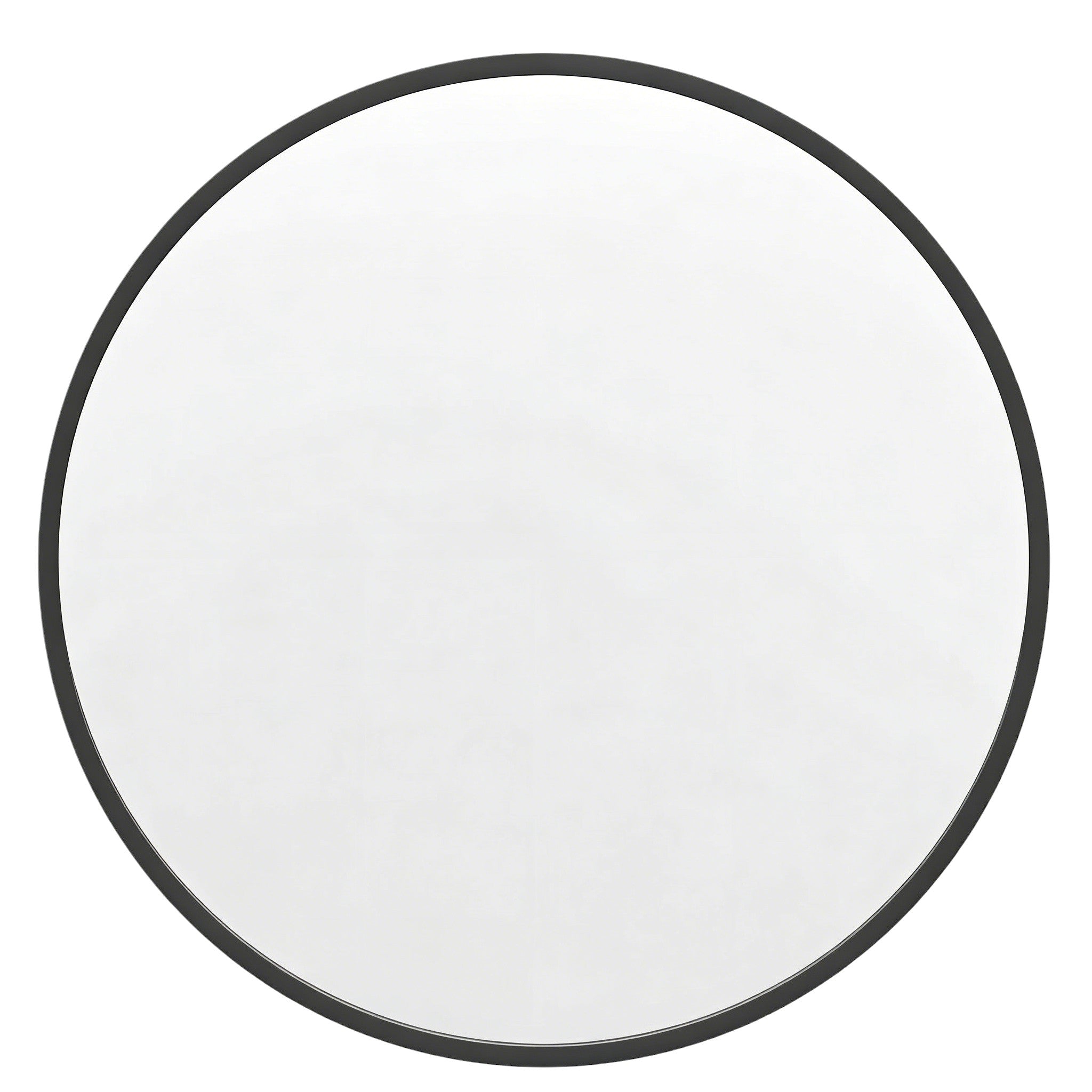30" Black Aluminum Round Framed Accent Mirror Homeroots Bed & Bath