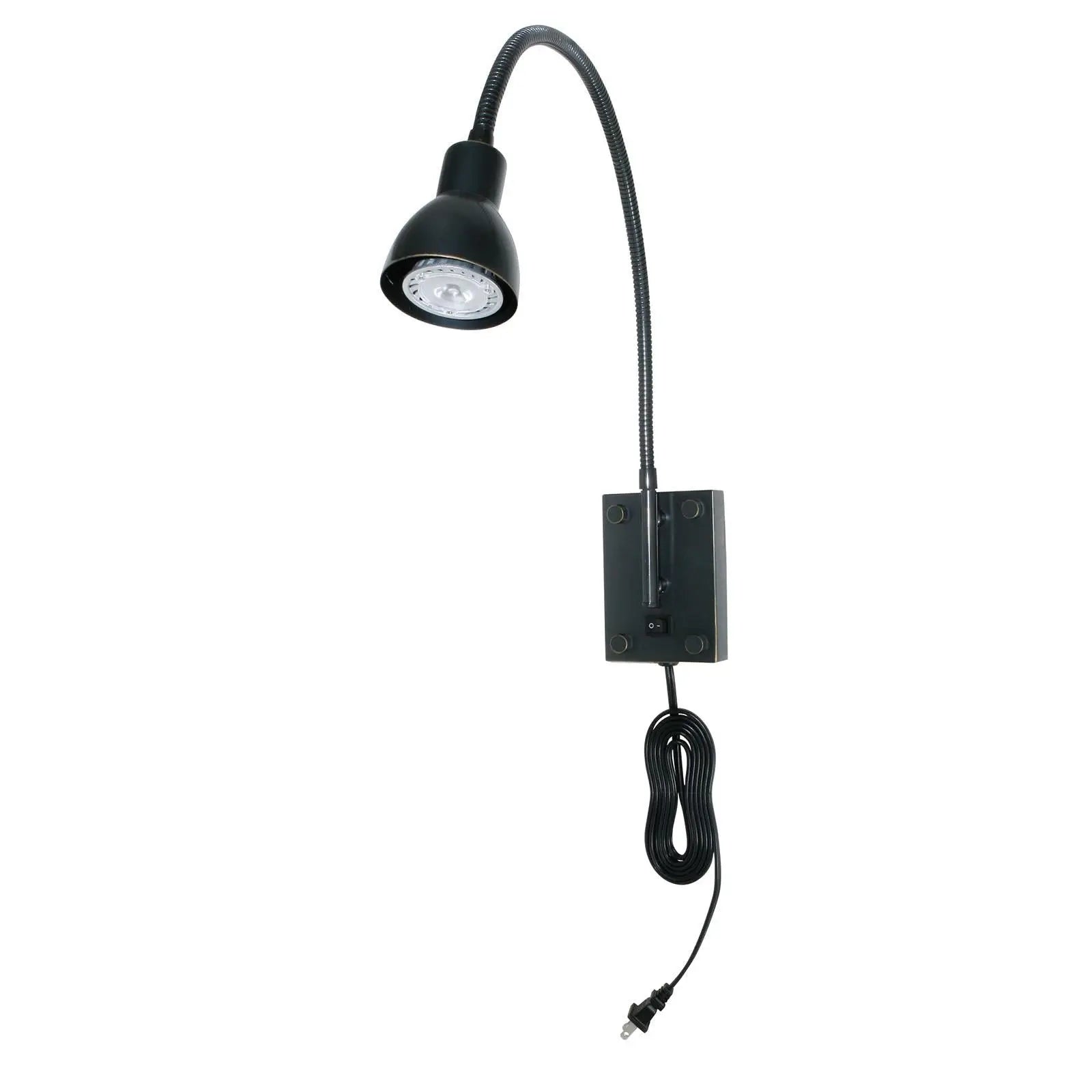 30" Bronze Metal Spotlight Wall Sconce Homeroots Lighting