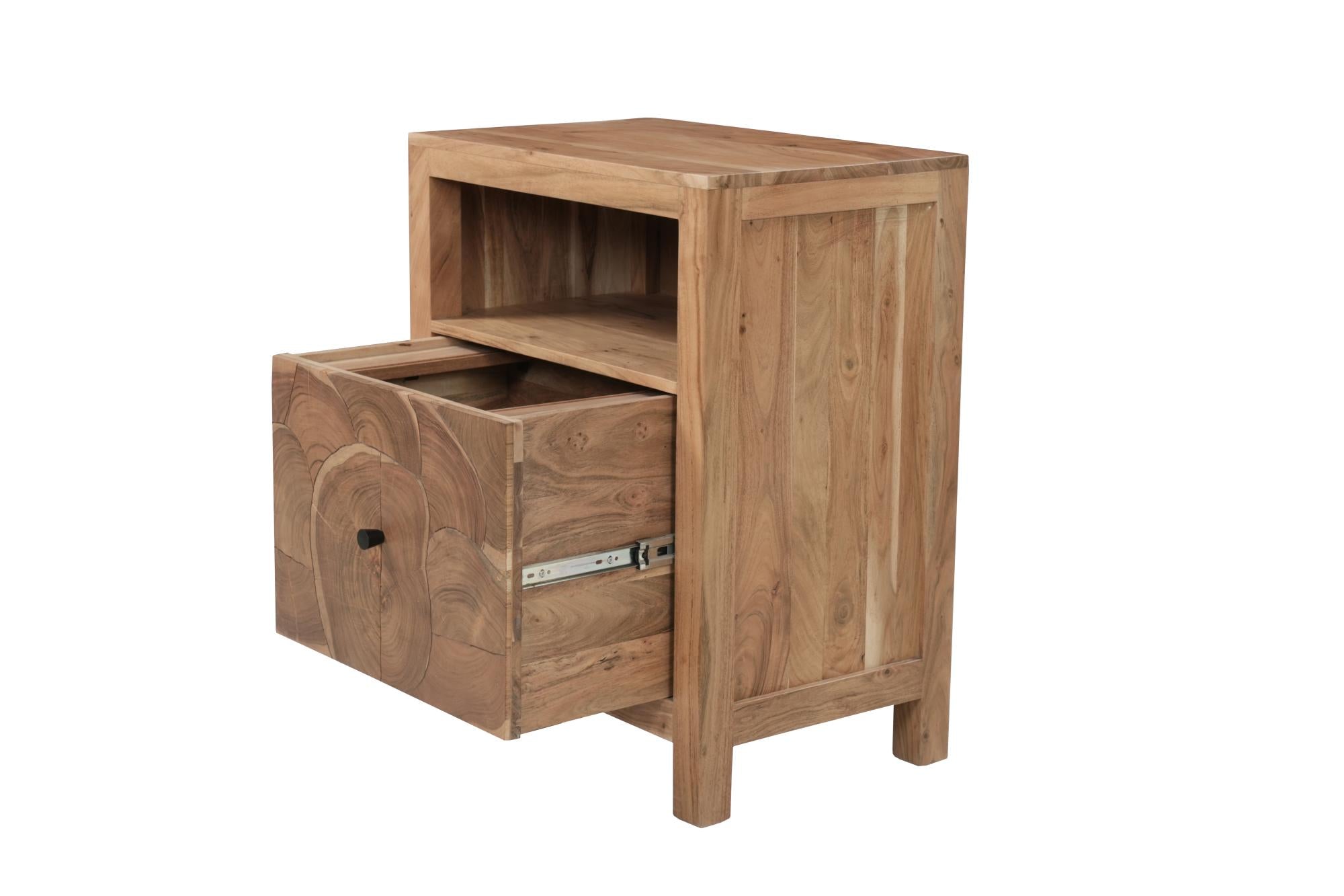 30" Brown Solid Wood Drawer Filing Cabinet Homeroots Office