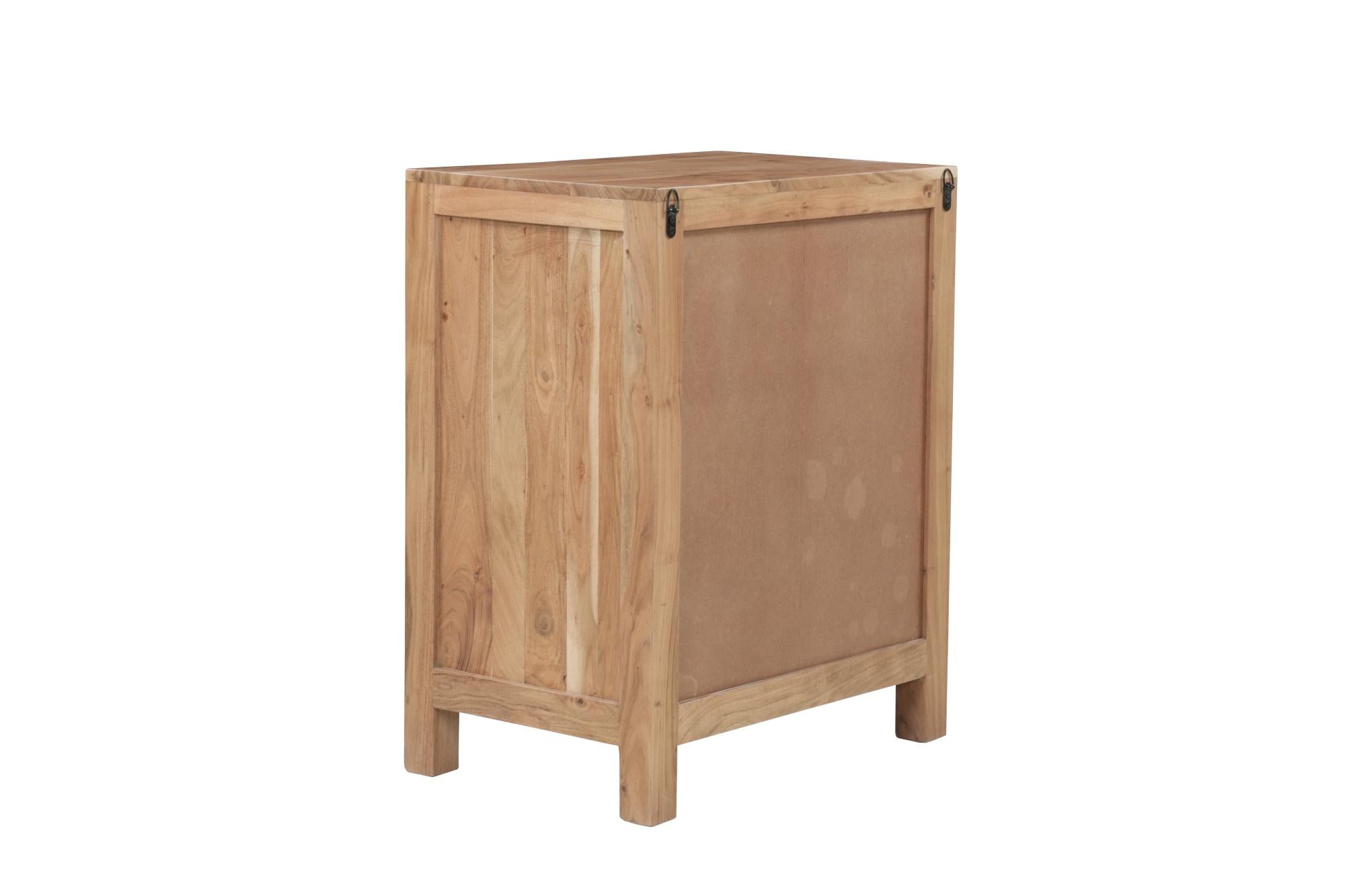 30" Brown Solid Wood Drawer Filing Cabinet Homeroots Office