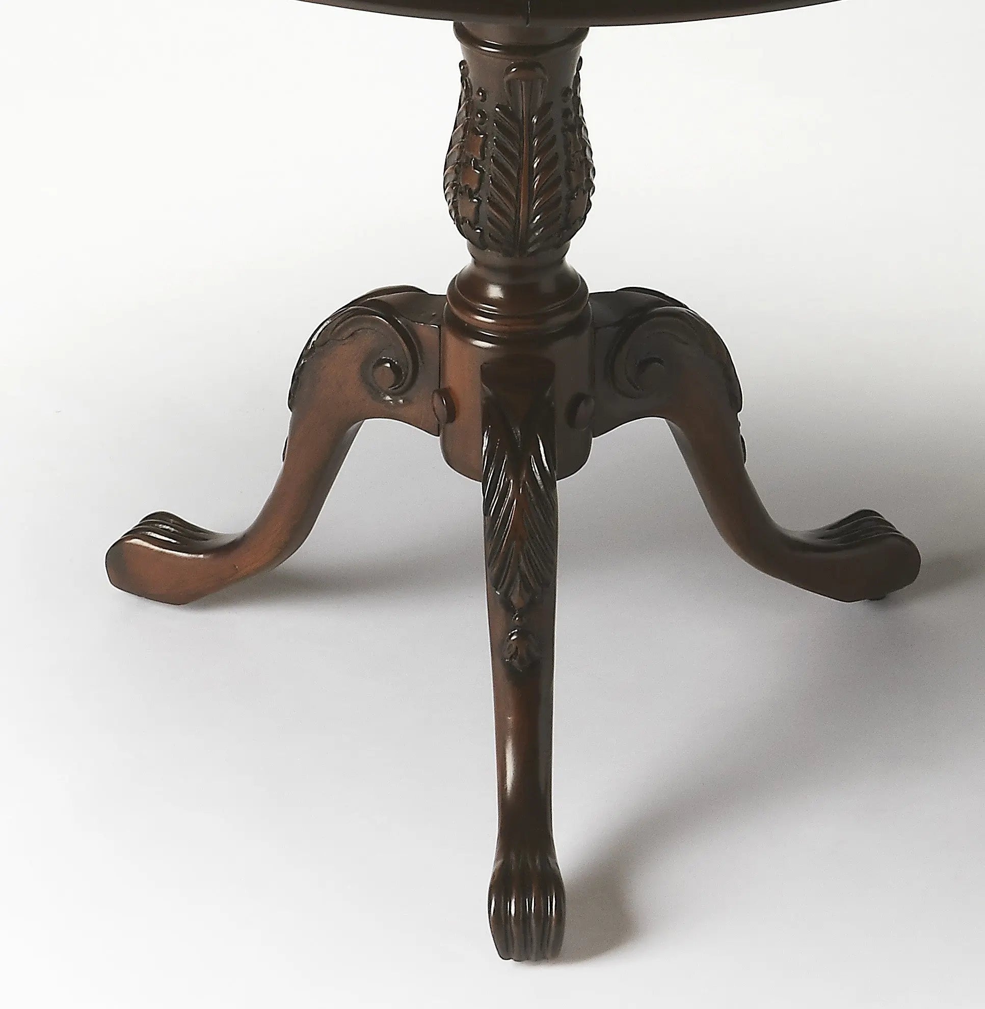 30" Brown Wood Round Coffee Table Homeroots Living Room