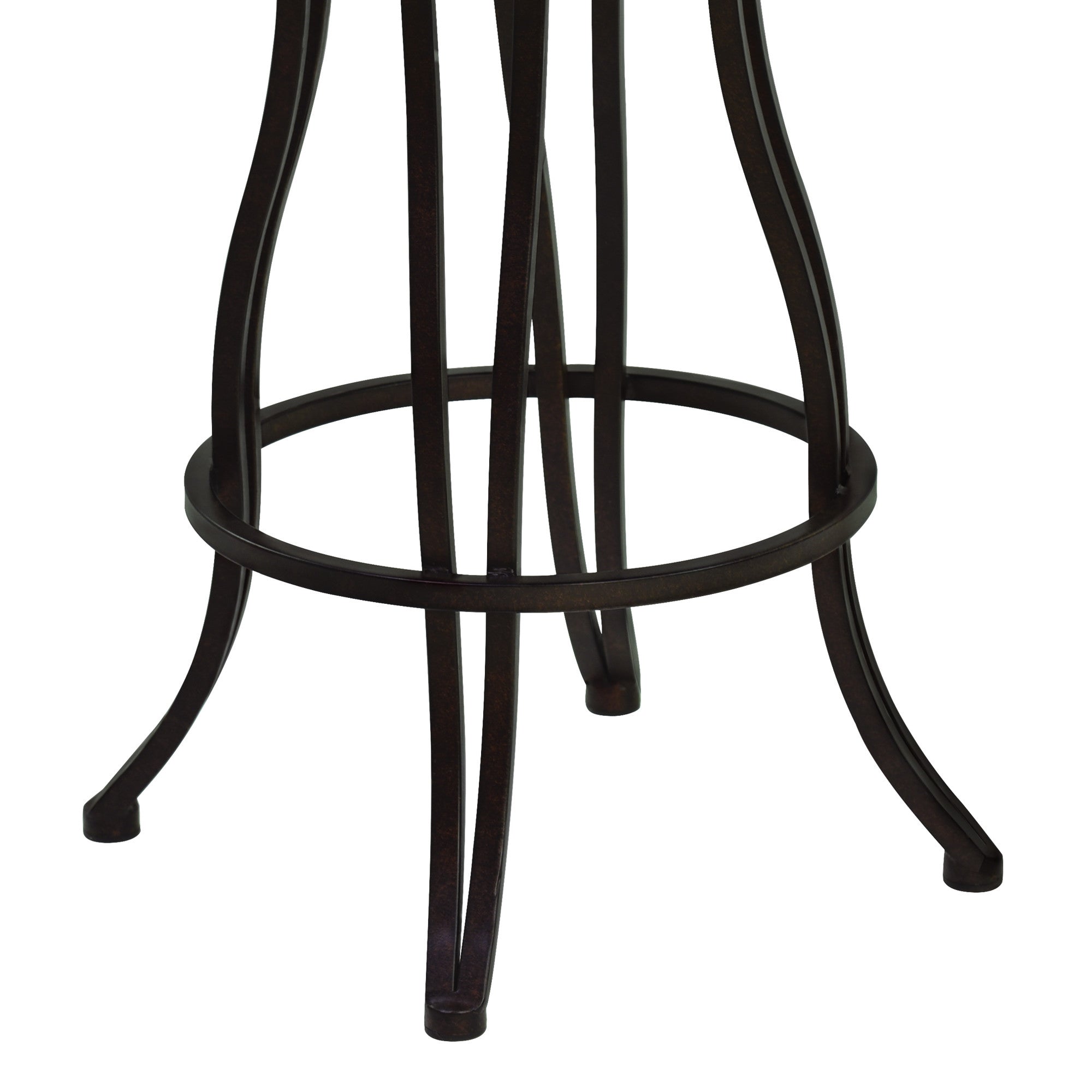 30" Espresso Iron Swivel Bar Height Bar Chair - GreatEagleInc