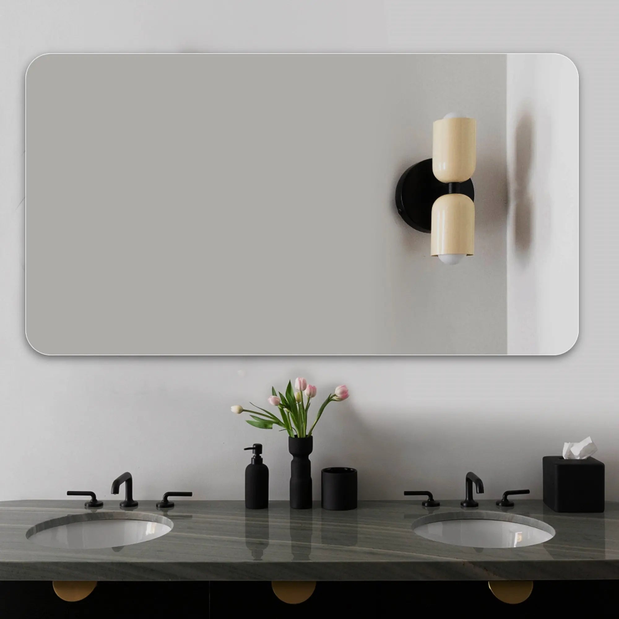 30" Frameless Bathroom Vanity Mirror Homeroots Bed & Bath