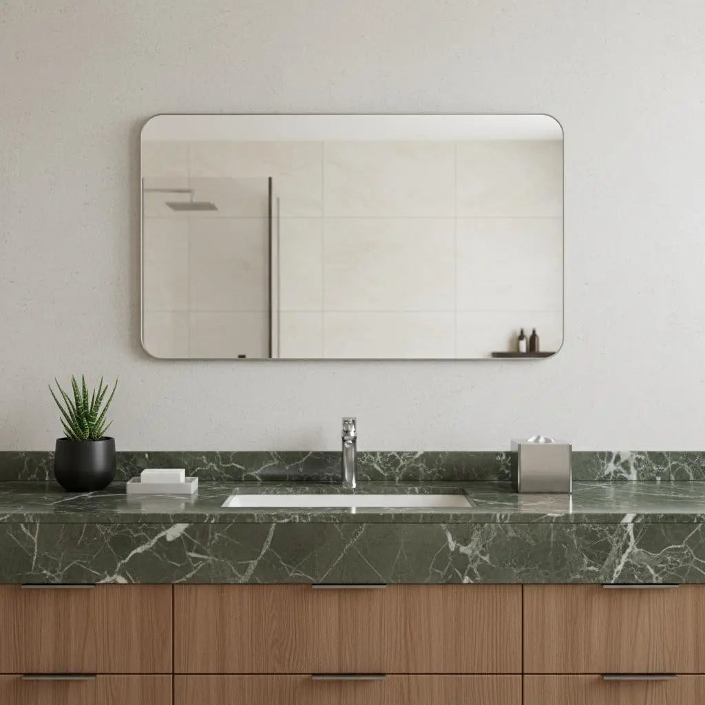 30" Frameless Bathroom Vanity Mirror Homeroots Bed & Bath