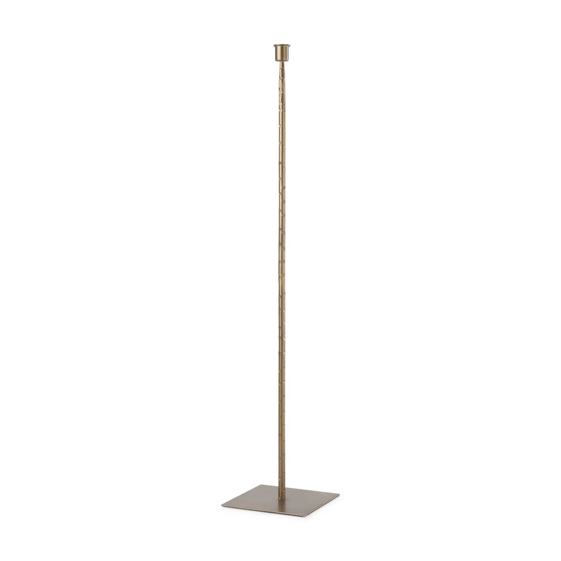 30" Gold Metal Floor Taper Candlestick Homeroots Home Decor