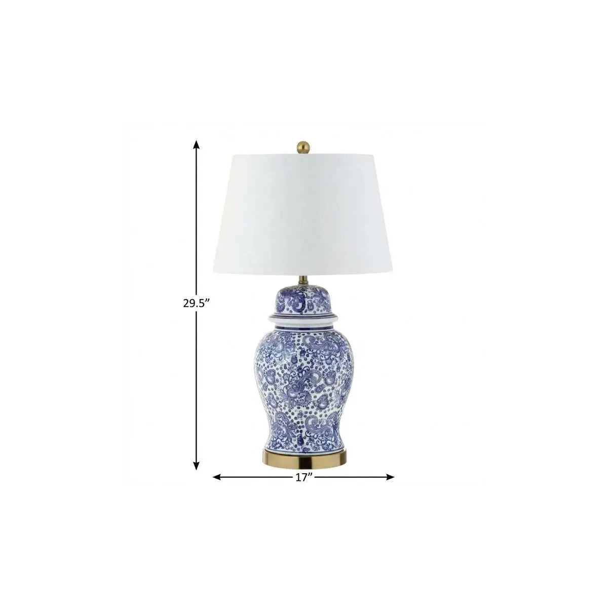30" Gold Novelty Table Lamp With Drum Shade Homeroots Lighting
