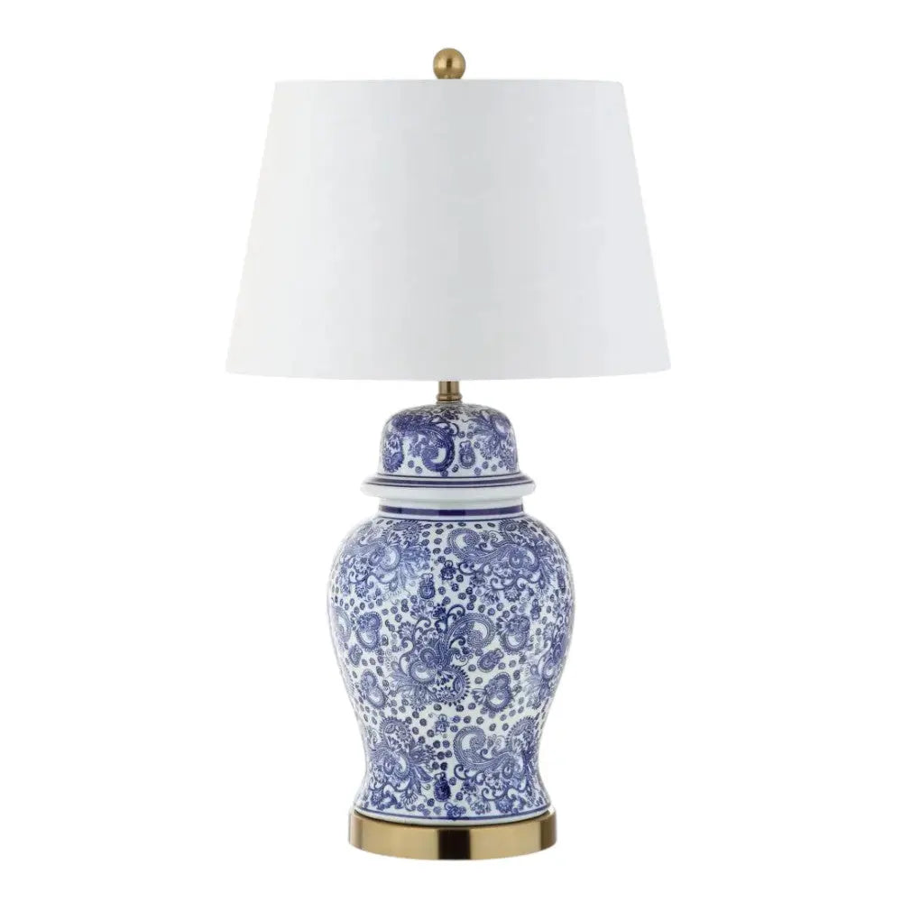 30" Gold Novelty Table Lamp With Drum Shade Homeroots Lighting