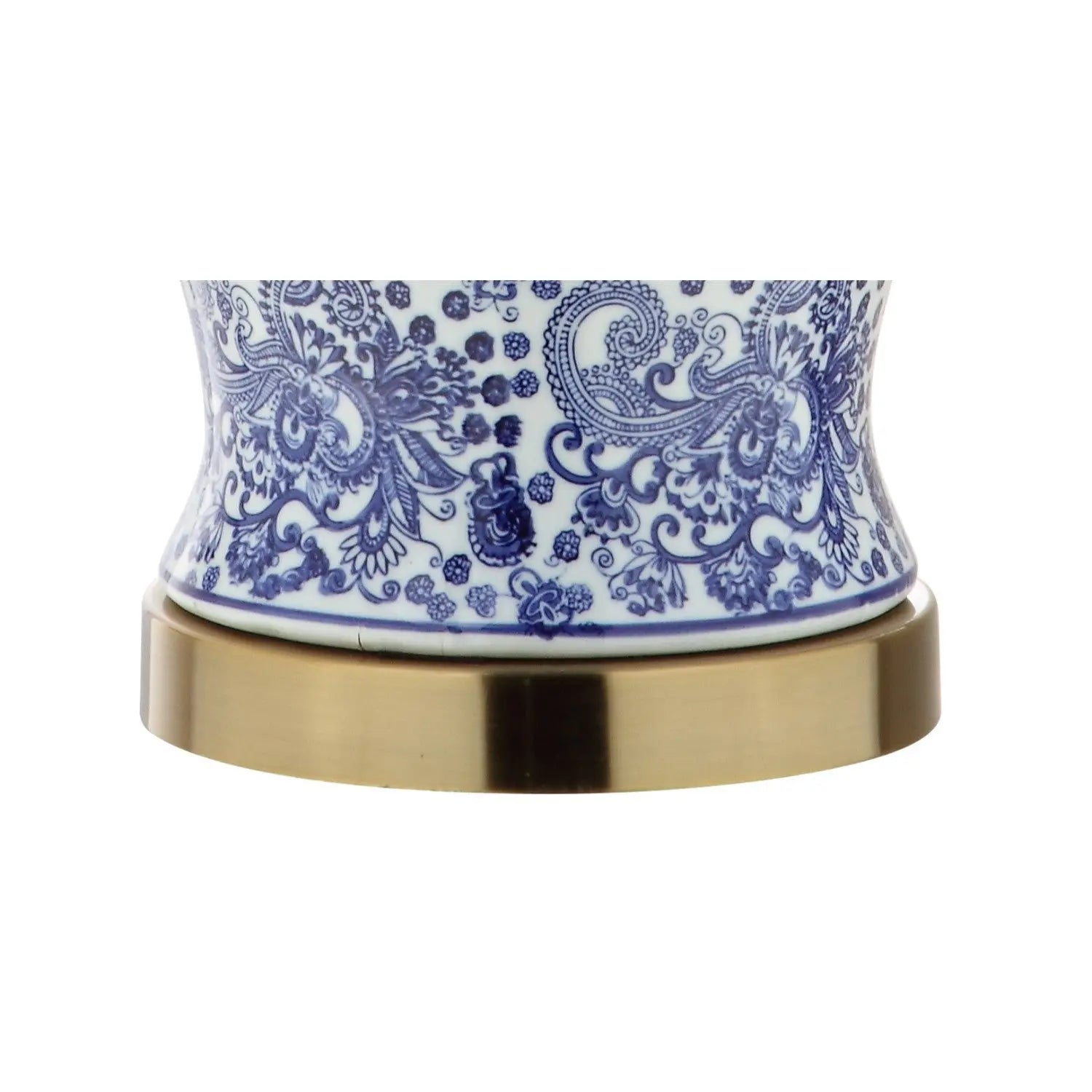 30" Gold Novelty Table Lamp With Drum Shade Homeroots Lighting