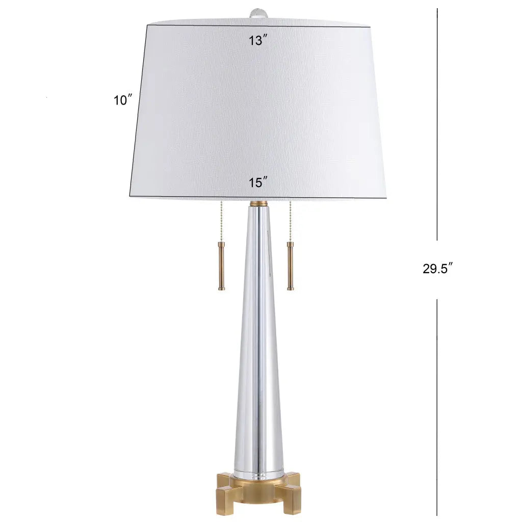 30" Gold Novelty Table Lamp With Empire Shade Homeroots Lighting
