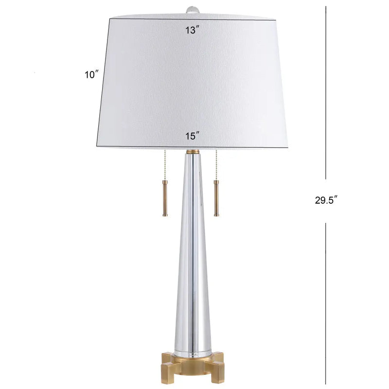 30" Gold Novelty Table Lamp With Empire Shade Homeroots Lighting