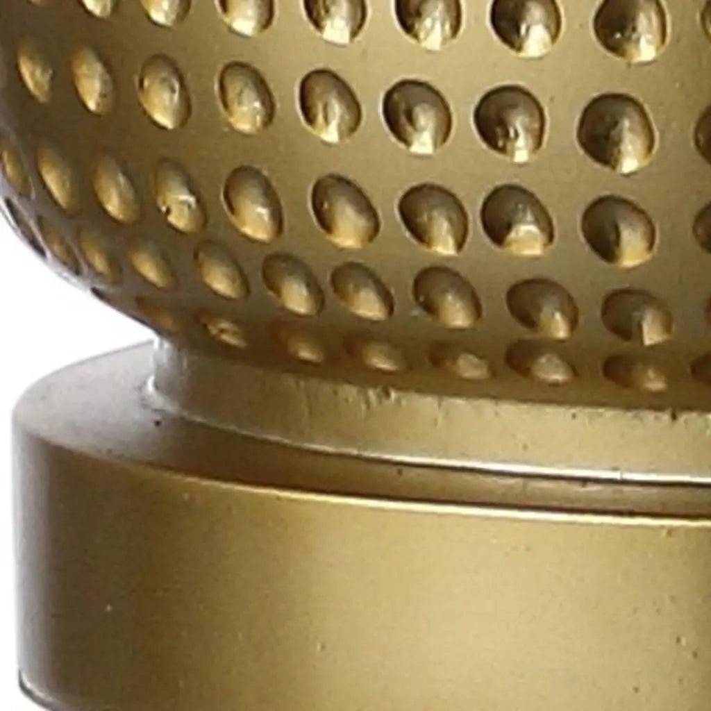 30" Gold Round Table Lamp With Drum Shade Homeroots Lighting