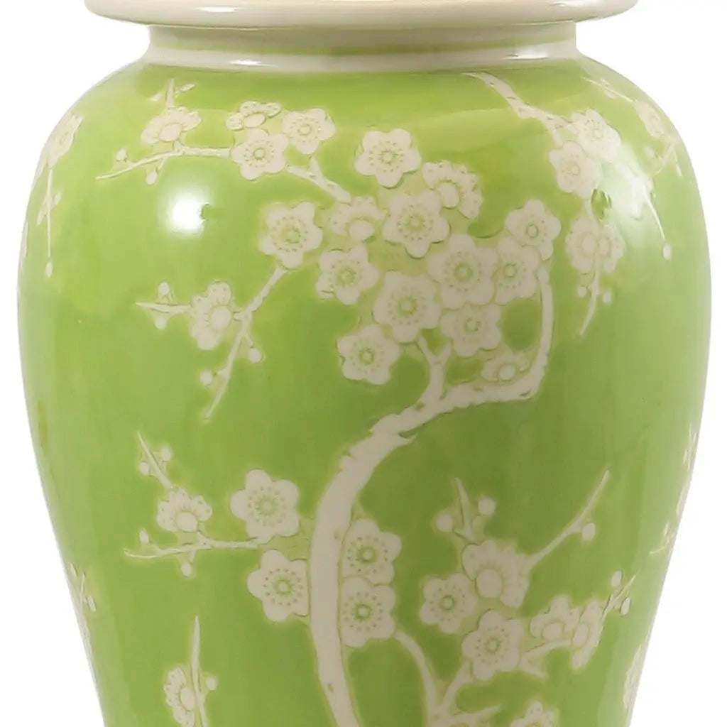 30" Green And Gold Novelty Table Lamp With Empire Shade Homeroots Lighting
