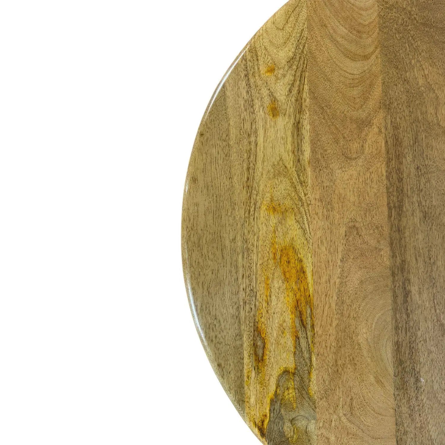 30" Natural Solid Wood Round Drum Coffee Table Homeroots Living Room