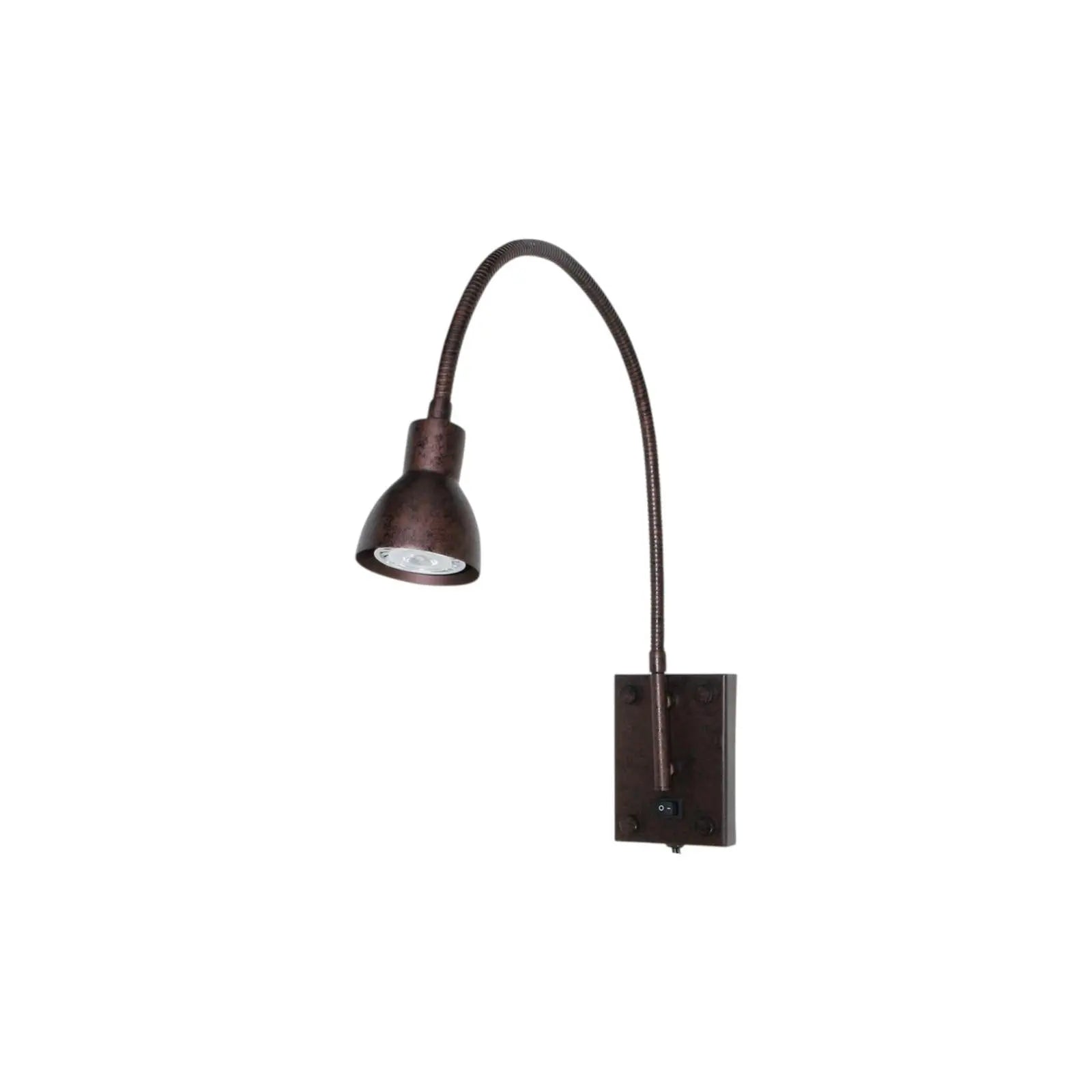 30" Rust Metal Spotlight Wall Sconce Homeroots Lighting