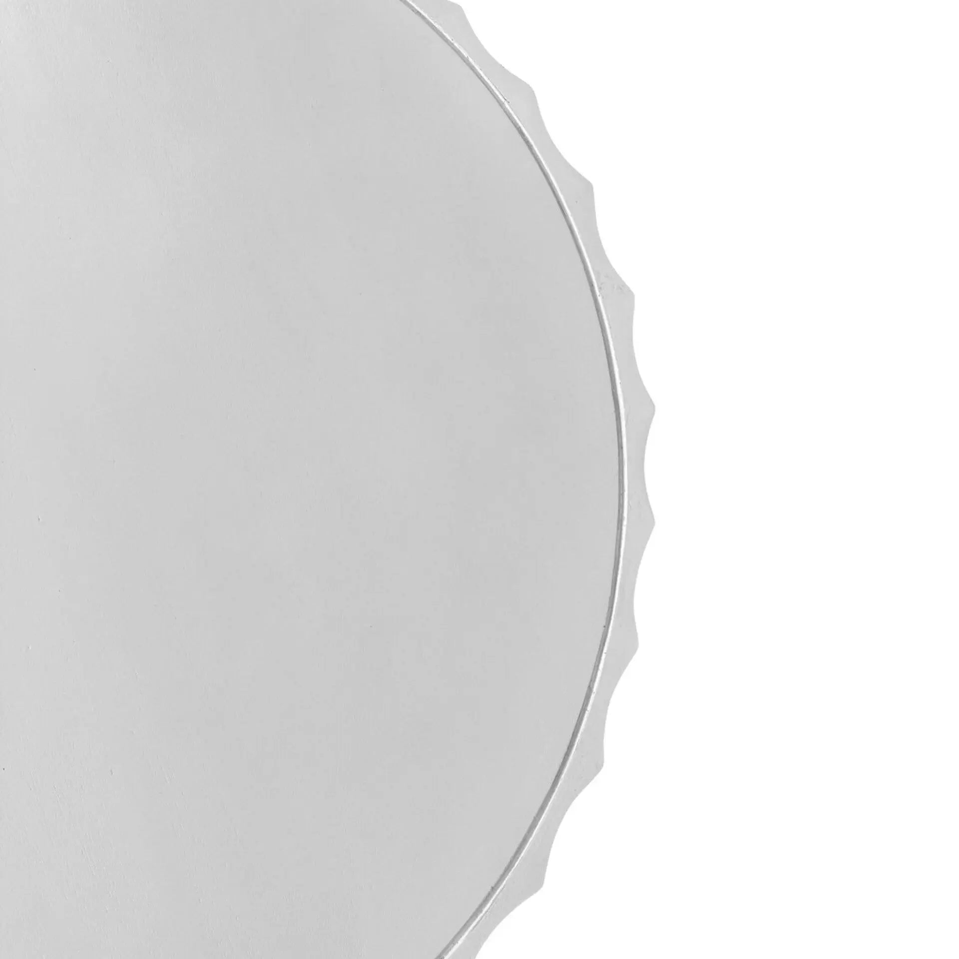 30" White Solid Wood Round Solid Drum Coffee Table Homeroots Living Room
