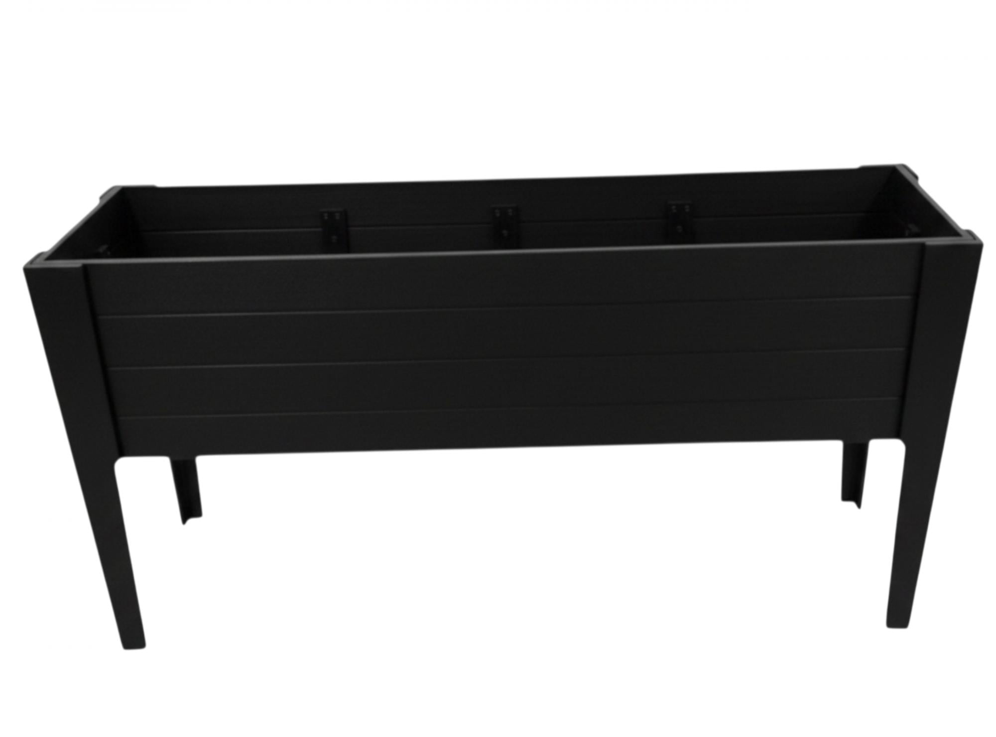 30" X 18" Black Heavy Duty Plastic Rectangular Raised Garden Bed Homeroots Outdoor