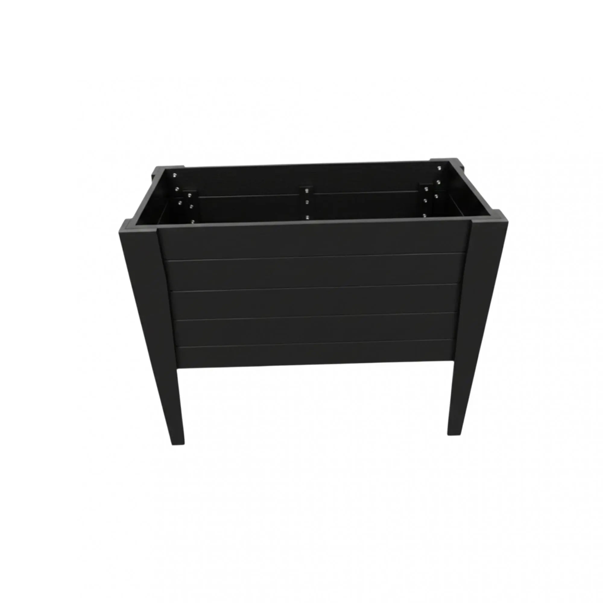 30" X 18" Black Heavy Duty Plastic Rectangular Raised Garden Bed Homeroots Outdoor
