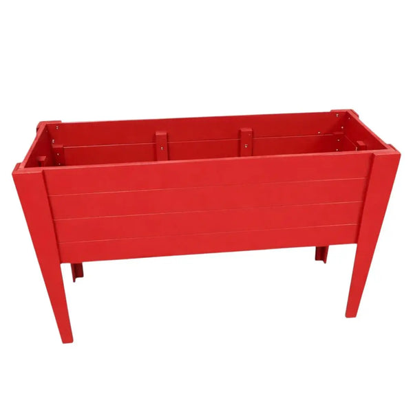 30" X 18" Red Heavy Duty Plastic Rectangular Raised Garden Bed Homeroots Outdoor