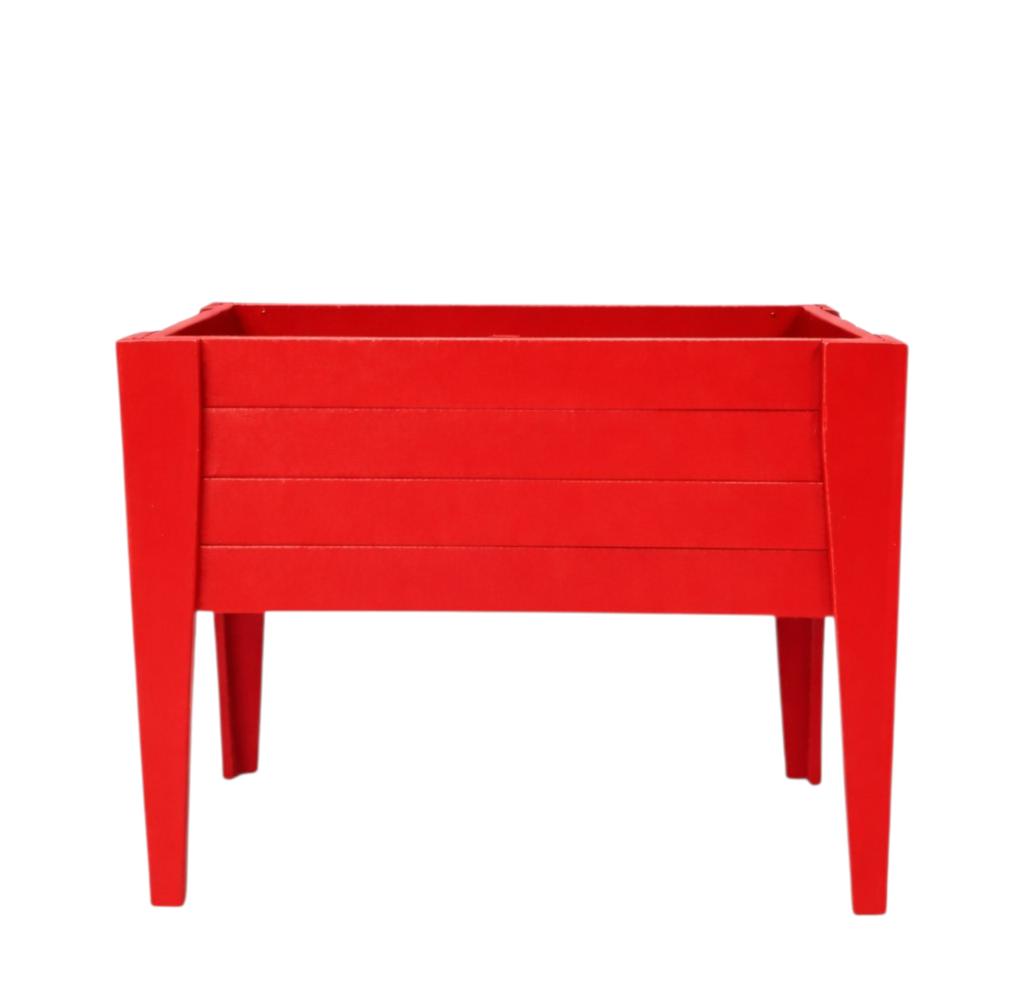 30" X 18" Red Heavy Duty Plastic Rectangular Raised Garden Bed Homeroots Outdoor
