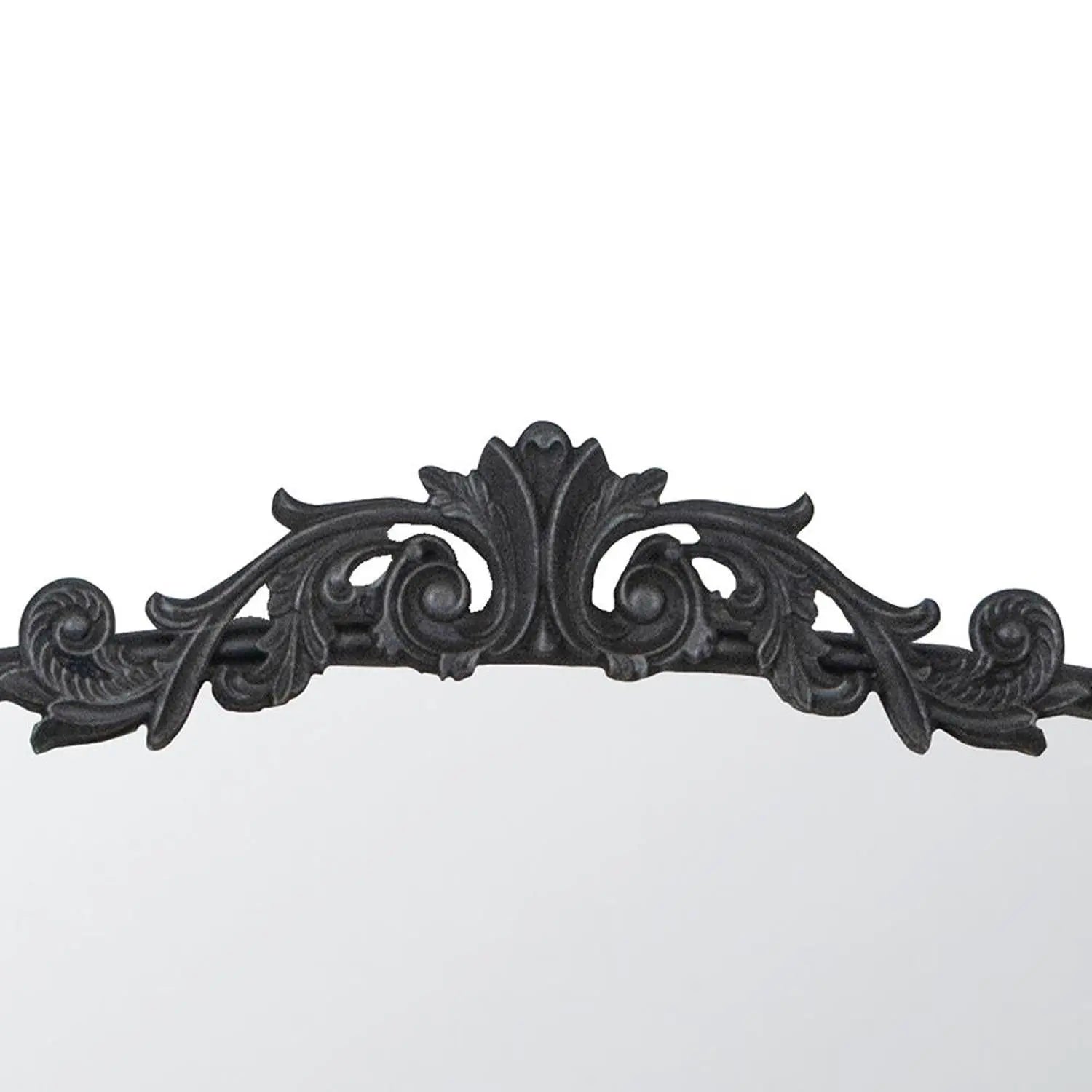 31" Black Arch Iron Framed Accent Mirror Homeroots Bed & Bath