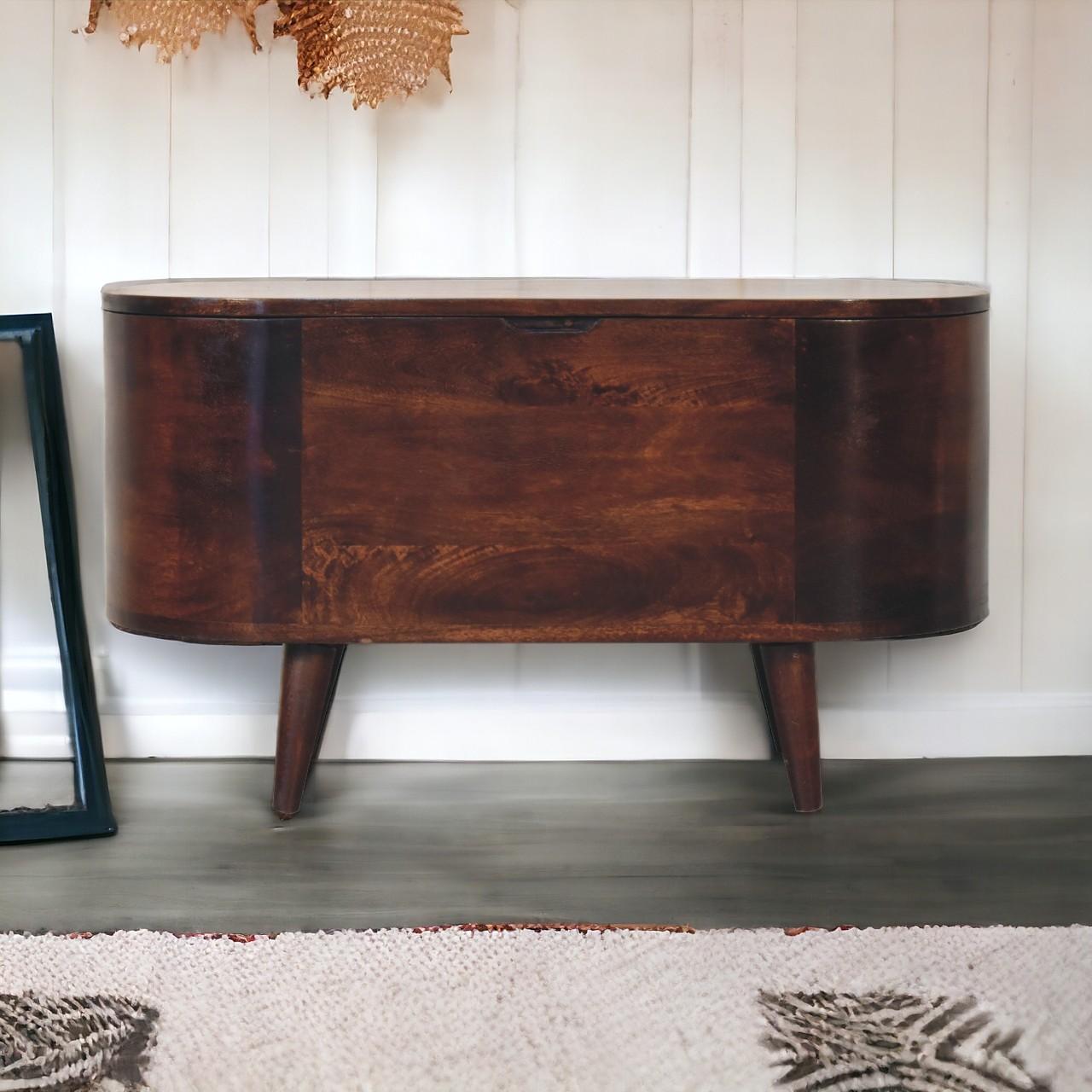 31" Brown Solid Wood Standing Desk With 13 Homeroots Office